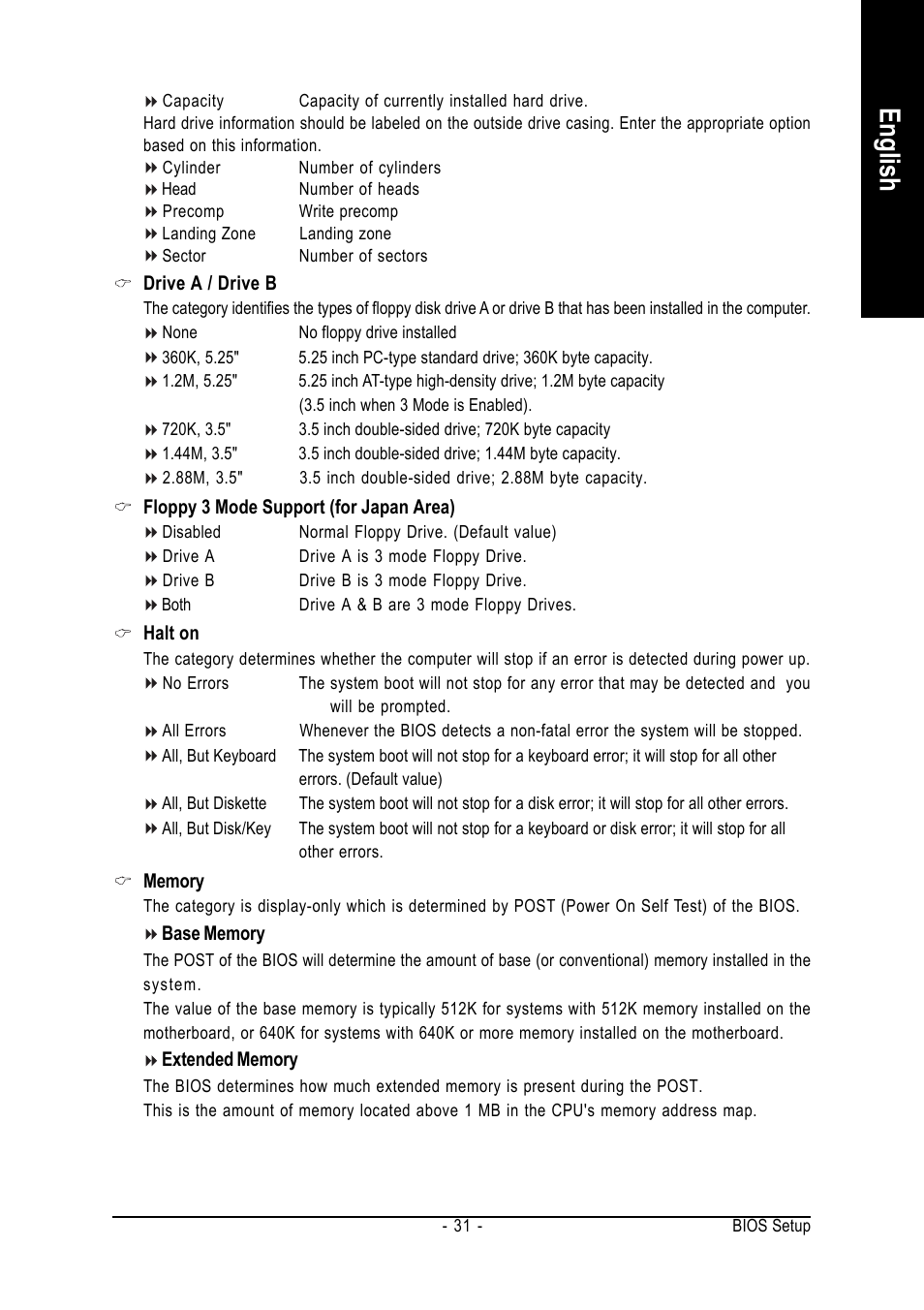 English | GIGABYTE GA-8I865PE775-G-RH User Manual | Page 31 / 72