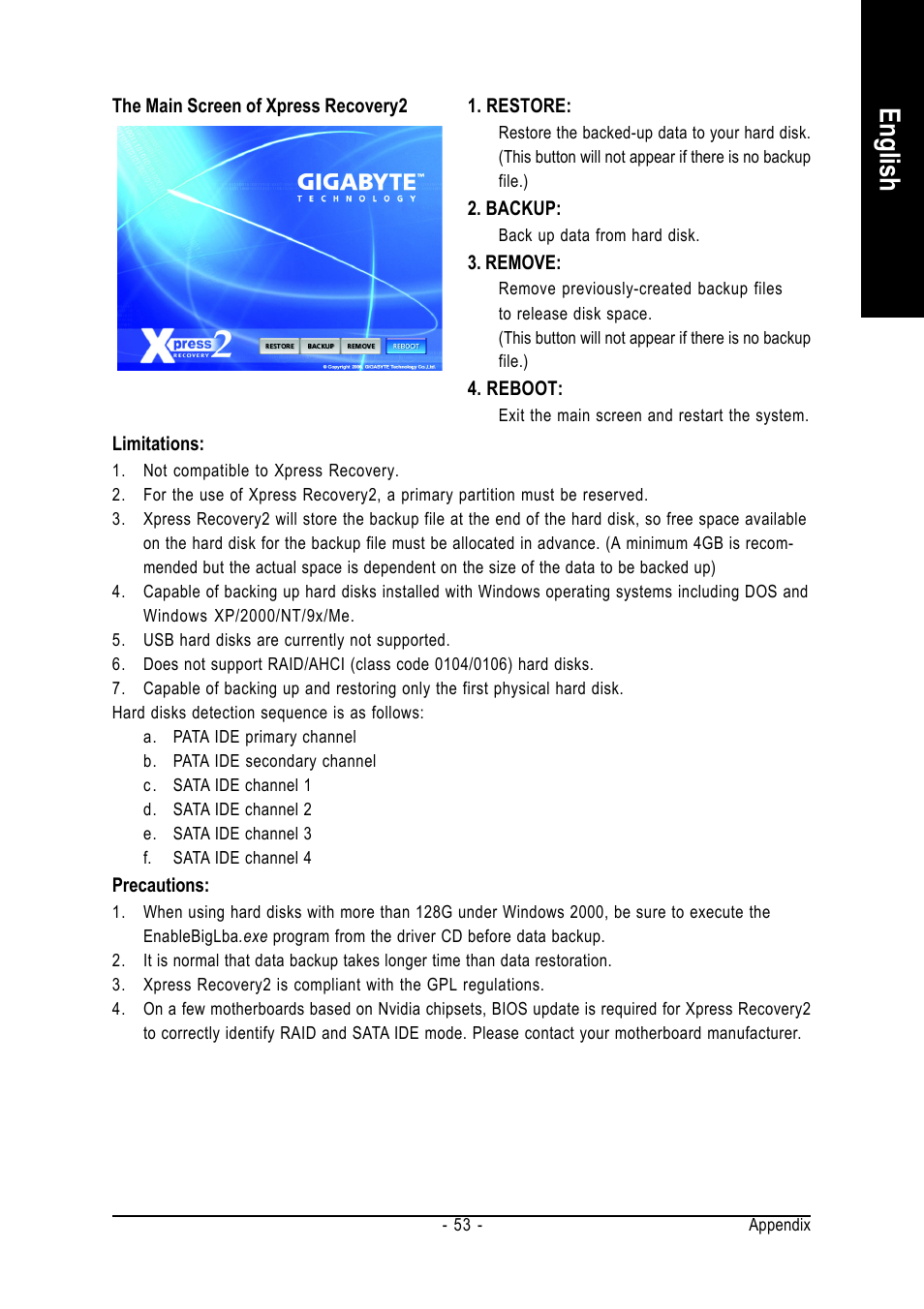 English | GIGABYTE GA-8I865PE775-G-RH User Manual | Page 53 / 72