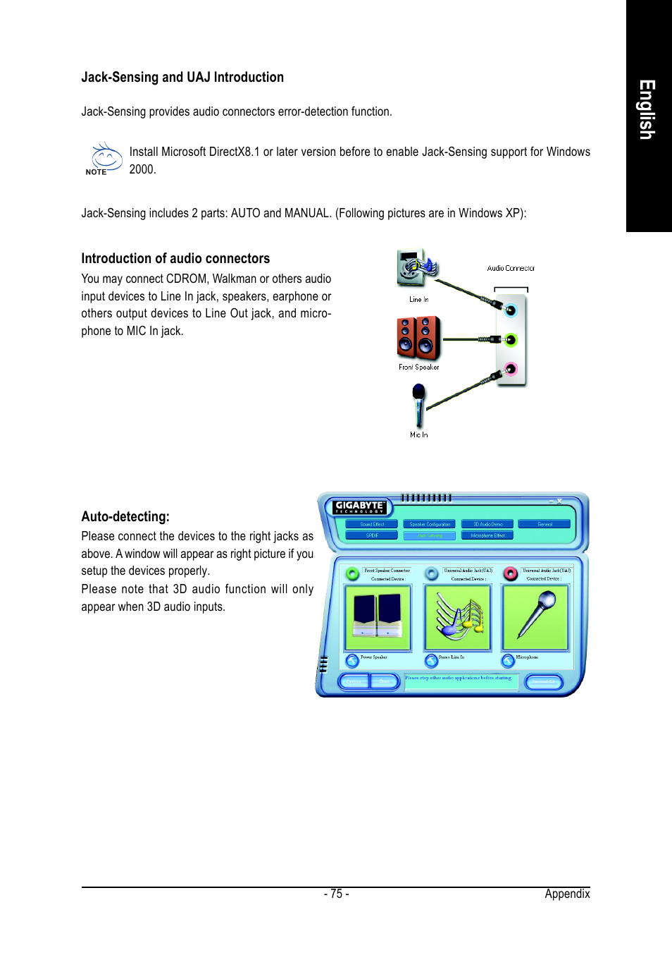 English | GIGABYTE AMD Socket 939 Processor Motherboard GA-K8VT890-9 User Manual | Page 75 / 80