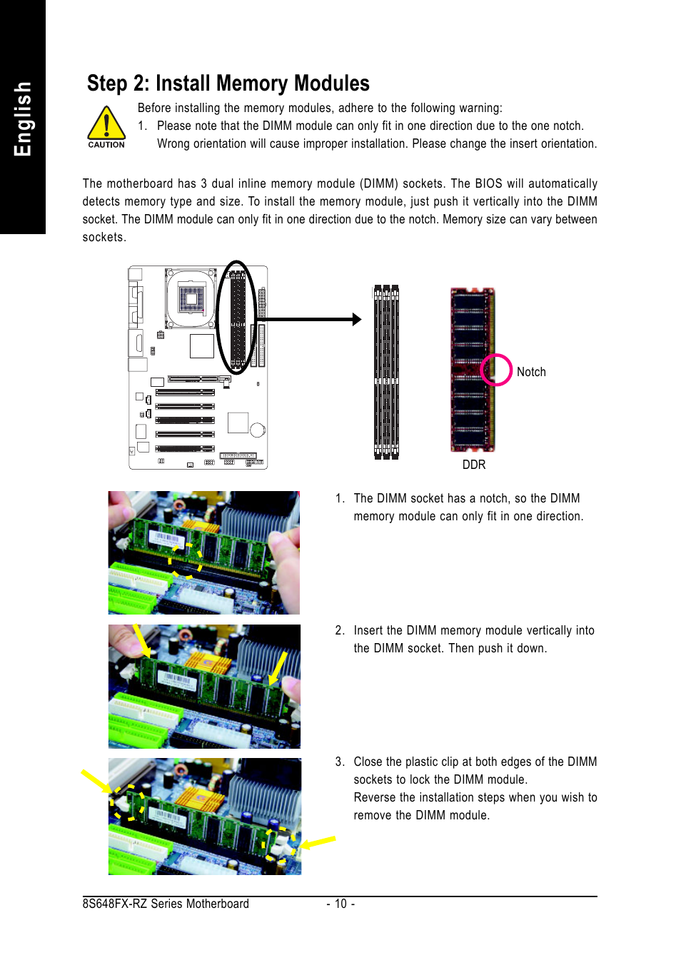 English | GIGABYTE 8S648FX-RZ User Manual | Page 10 / 40