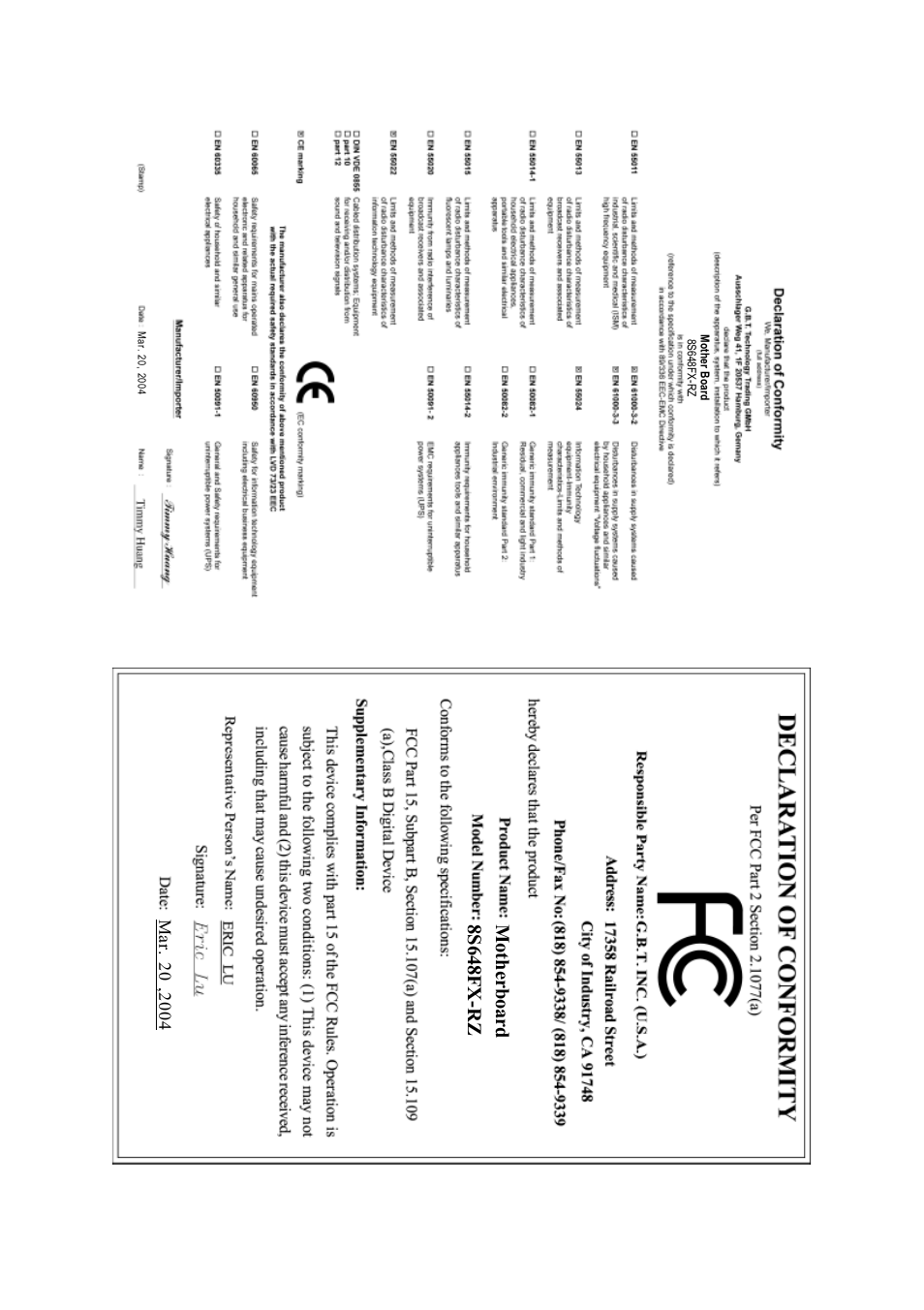 Motherboard 8s648fx-rz | GIGABYTE 8S648FX-RZ User Manual | Page 2 / 40