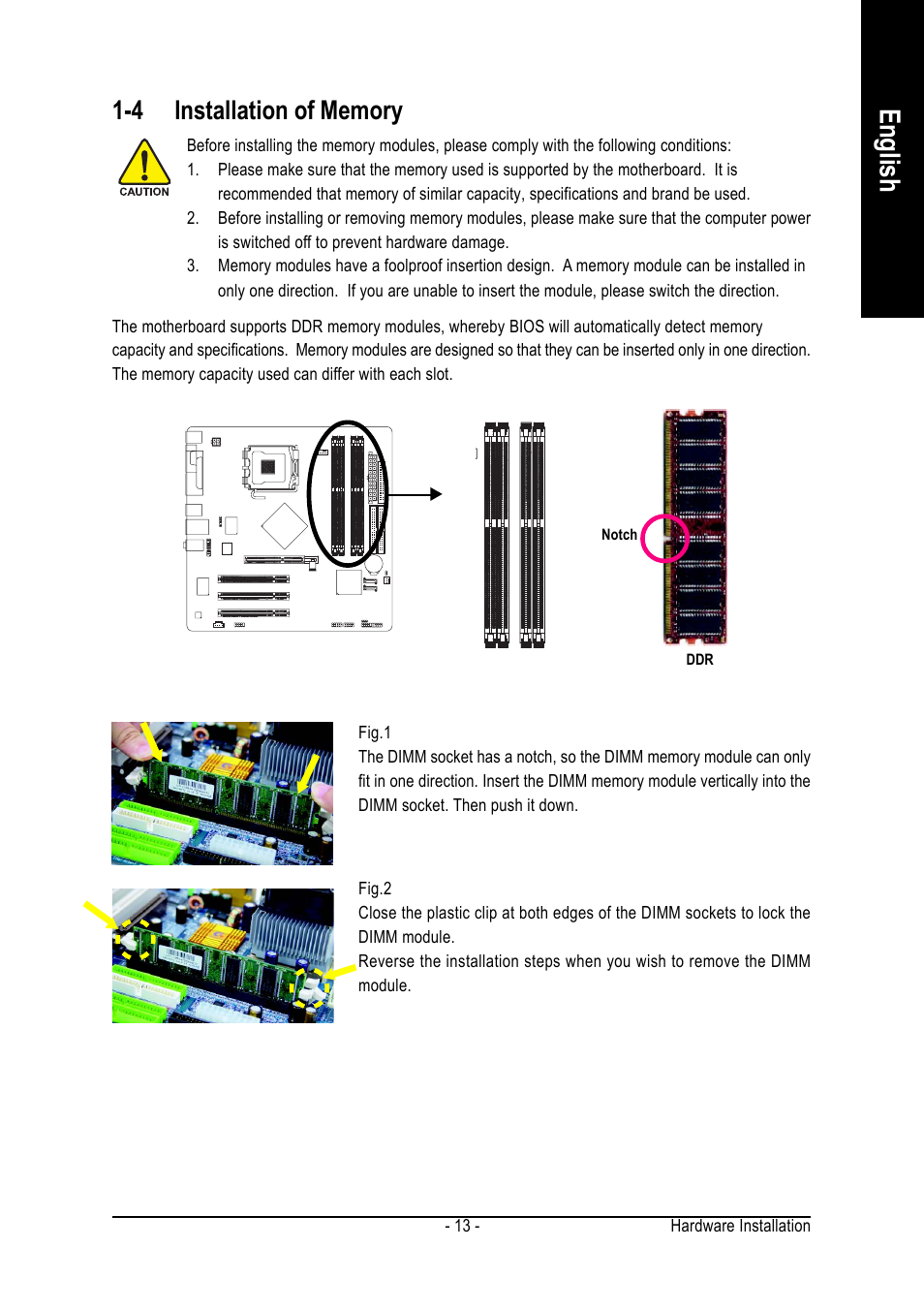 English | GIGABYTE GA-8I865PEM-775 User Manual | Page 13 / 72