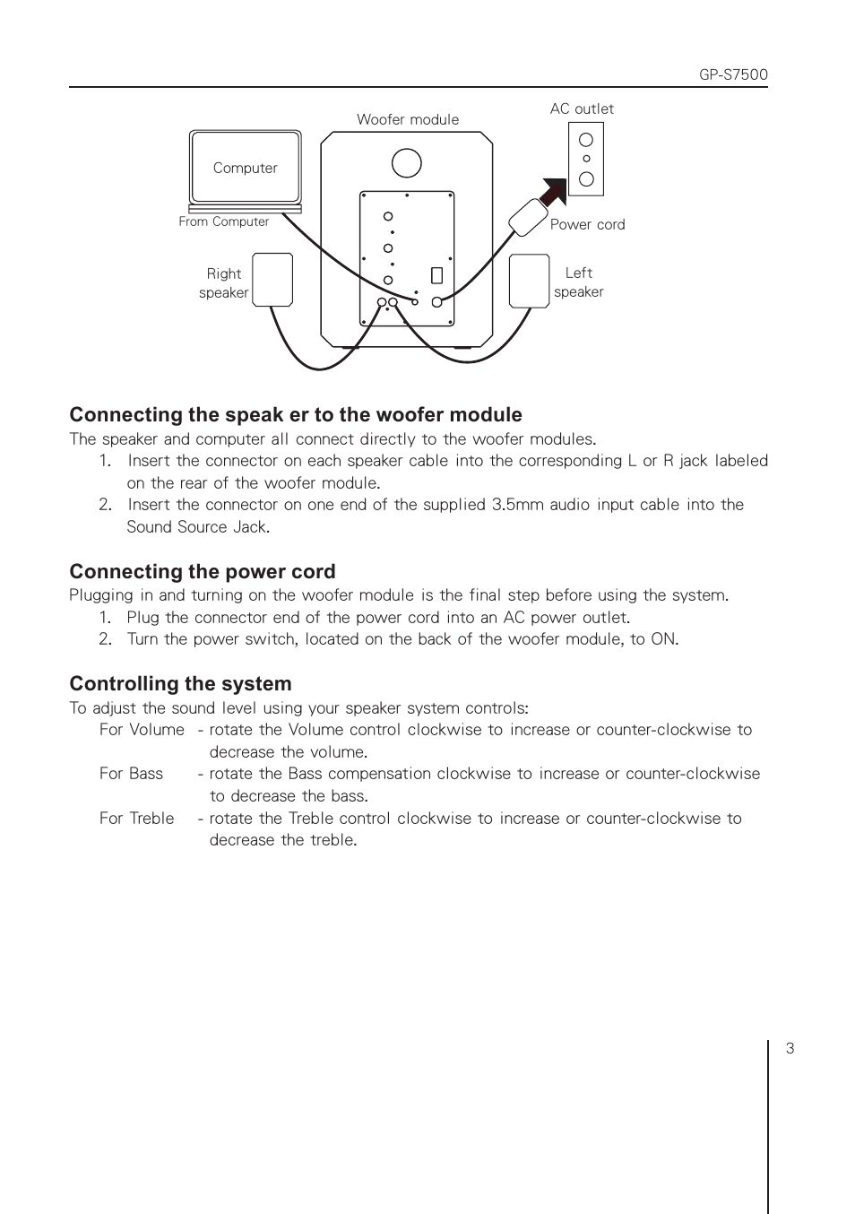 GIGABYTE Black Kevlar Series GP-S7500 User Manual | Page 3 / 6