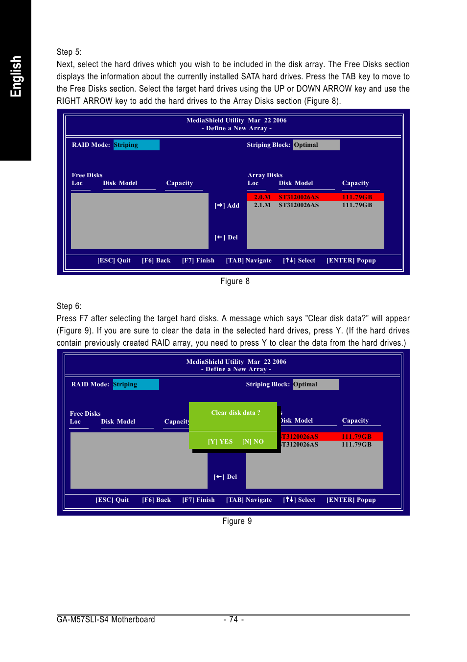 English | GIGABYTE AM2 Processor Motherboard GA-M57SLI-S4 User Manual | Page 74 / 96