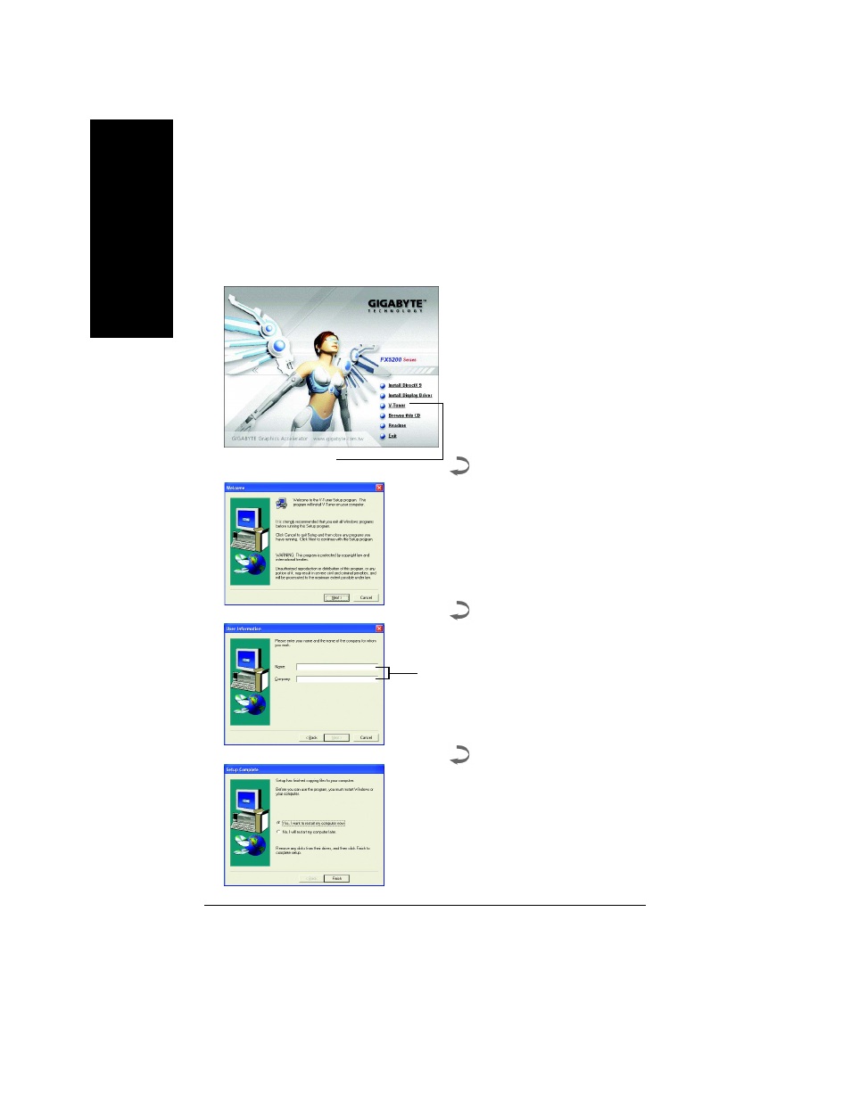 English | GIGABYTE GeForceTM FX 5200 Graphics Accelerator GV-N52128D User Manual | Page 14 / 38