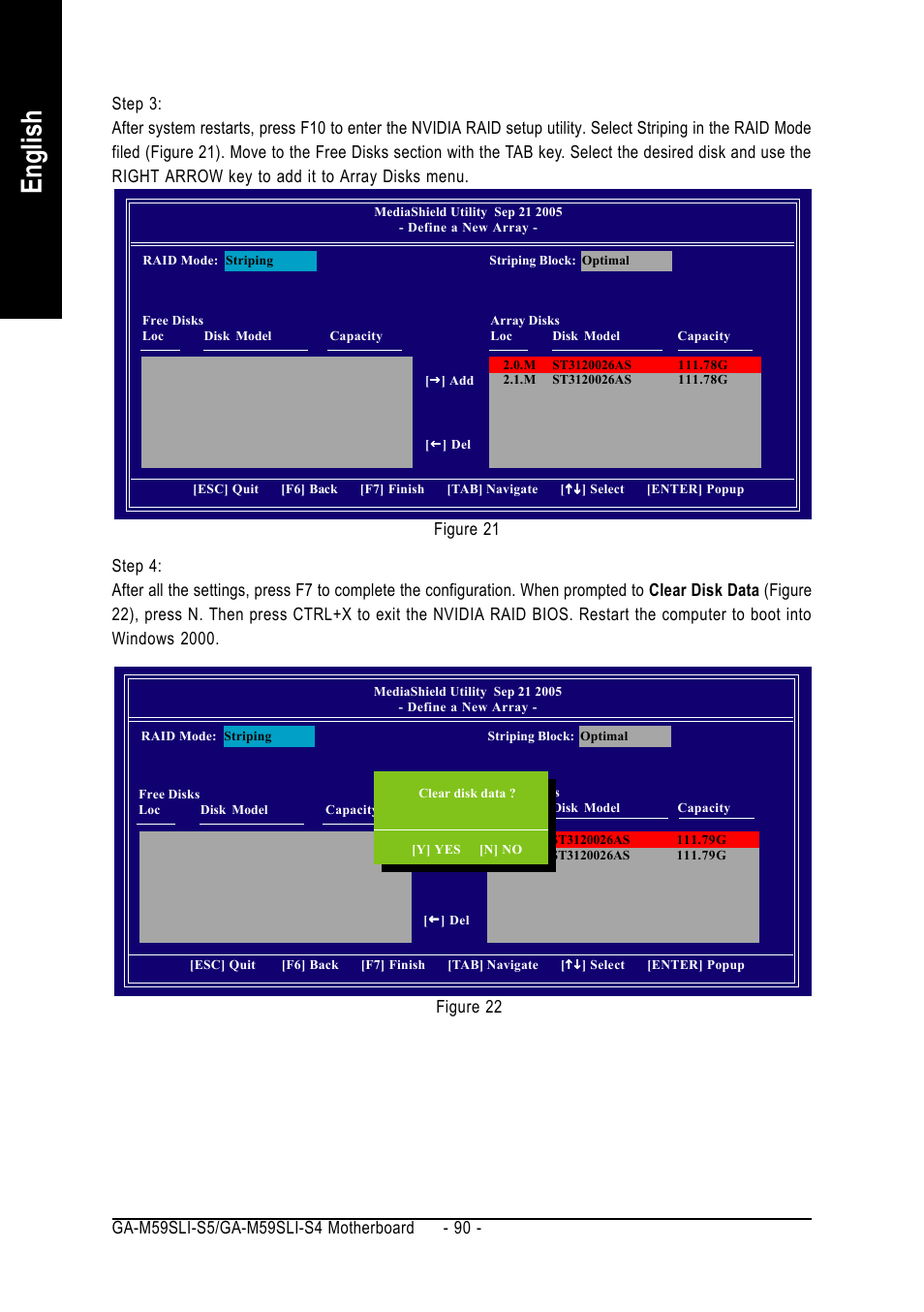 English | GIGABYTE AMD Socket AM2 Processor Motherboard GA-M59SLI-S5 User Manual | Page 90 / 120