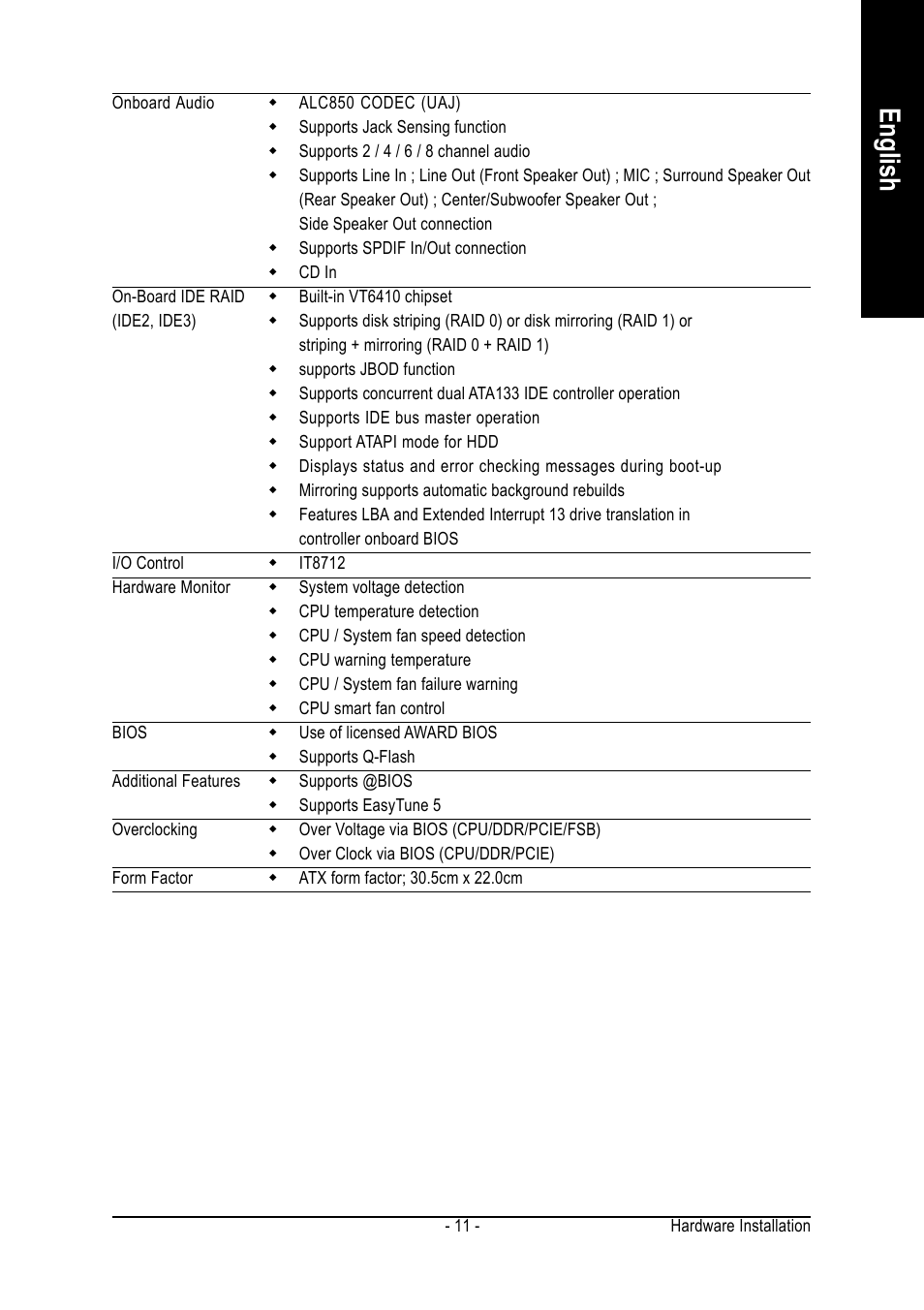 English | GIGABYTE GA-8I915P DUO User Manual | Page 11 / 80