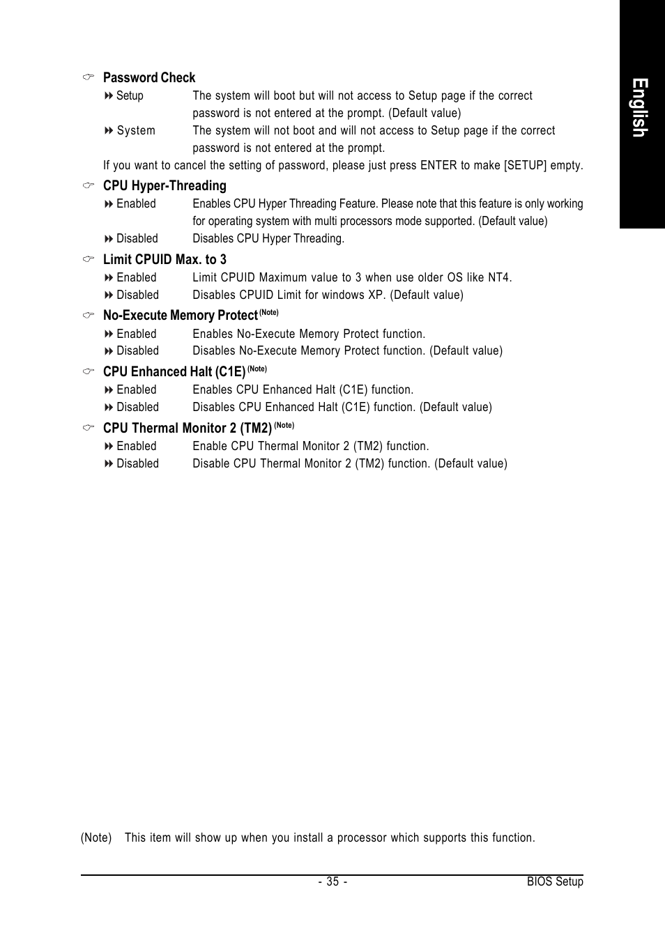 English | GIGABYTE GA-8I915P DUO User Manual | Page 35 / 80