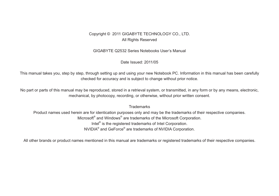 Q2532_e-manual_en_v3 | GIGABYTE Q2532 User Manual | Page 2 / 40
