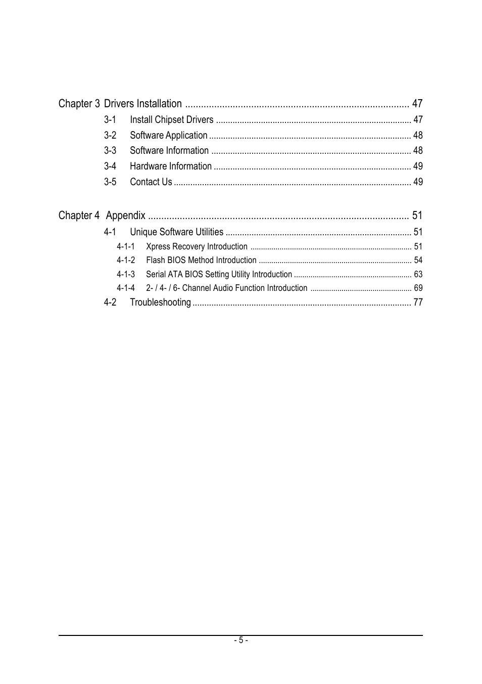 GIGABYTE Processor Motherboard GA-7N400S-L User Manual | Page 5 / 80