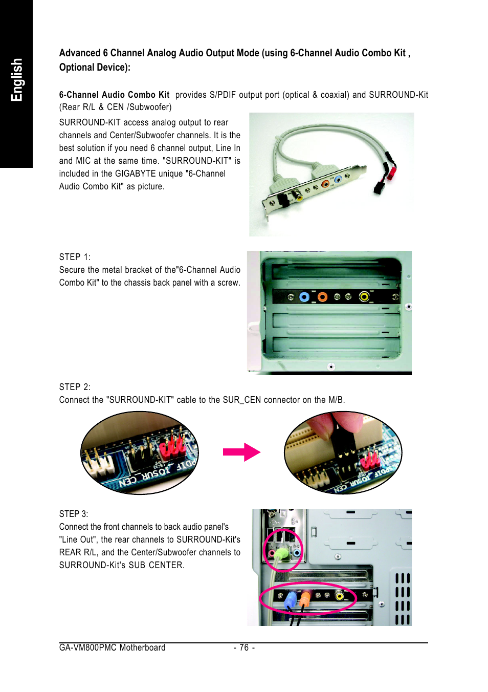English | GIGABYTE GA-VM800PMC User Manual | Page 76 / 88