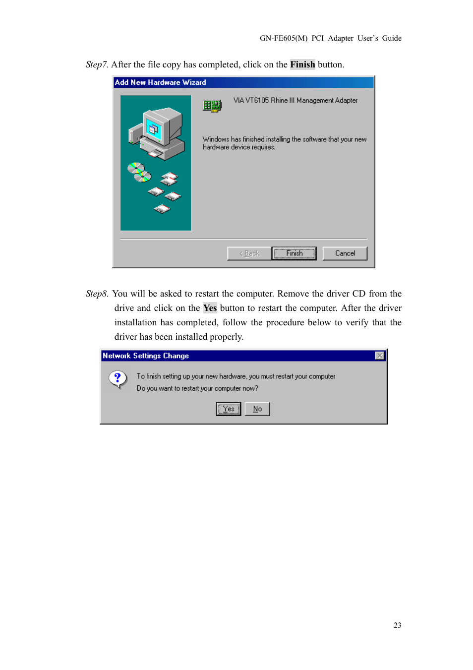 GIGABYTE GN-FE605(M) User Manual | Page 25 / 62