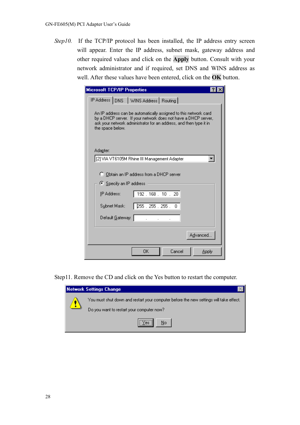 GIGABYTE GN-FE605(M) User Manual | Page 30 / 62