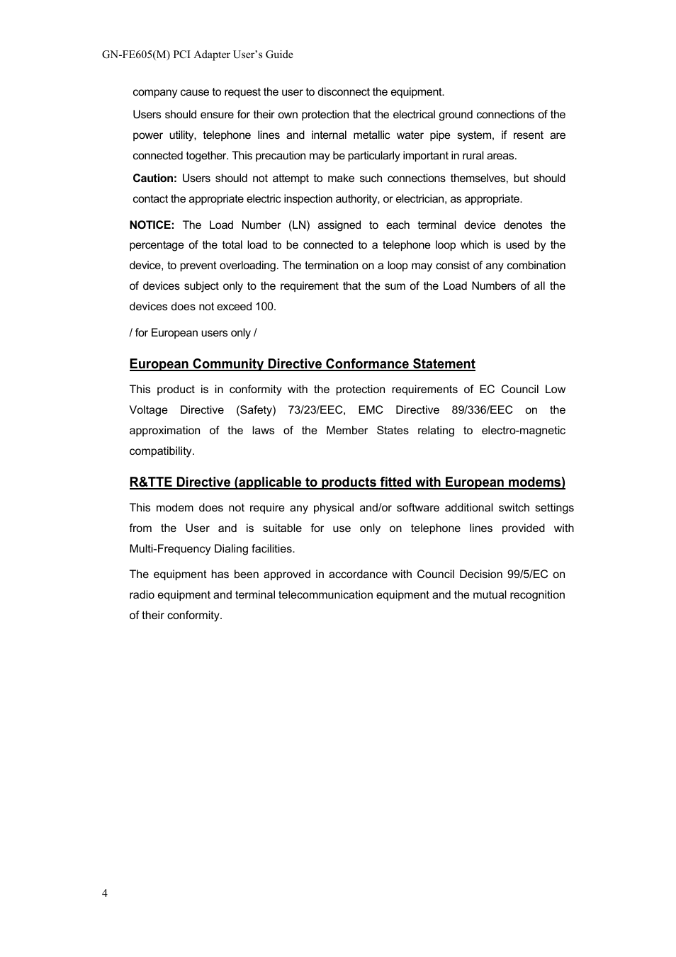 GIGABYTE GN-FE605(M) User Manual | Page 6 / 62