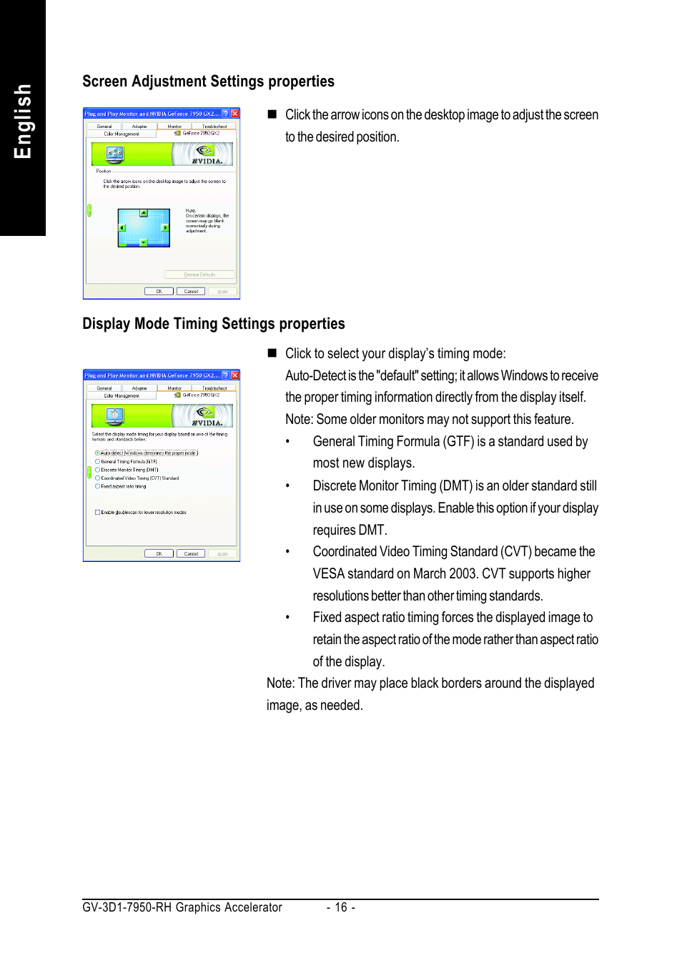 English | GIGABYTE GV-3D1-7950-RH User Manual | Page 16 / 34