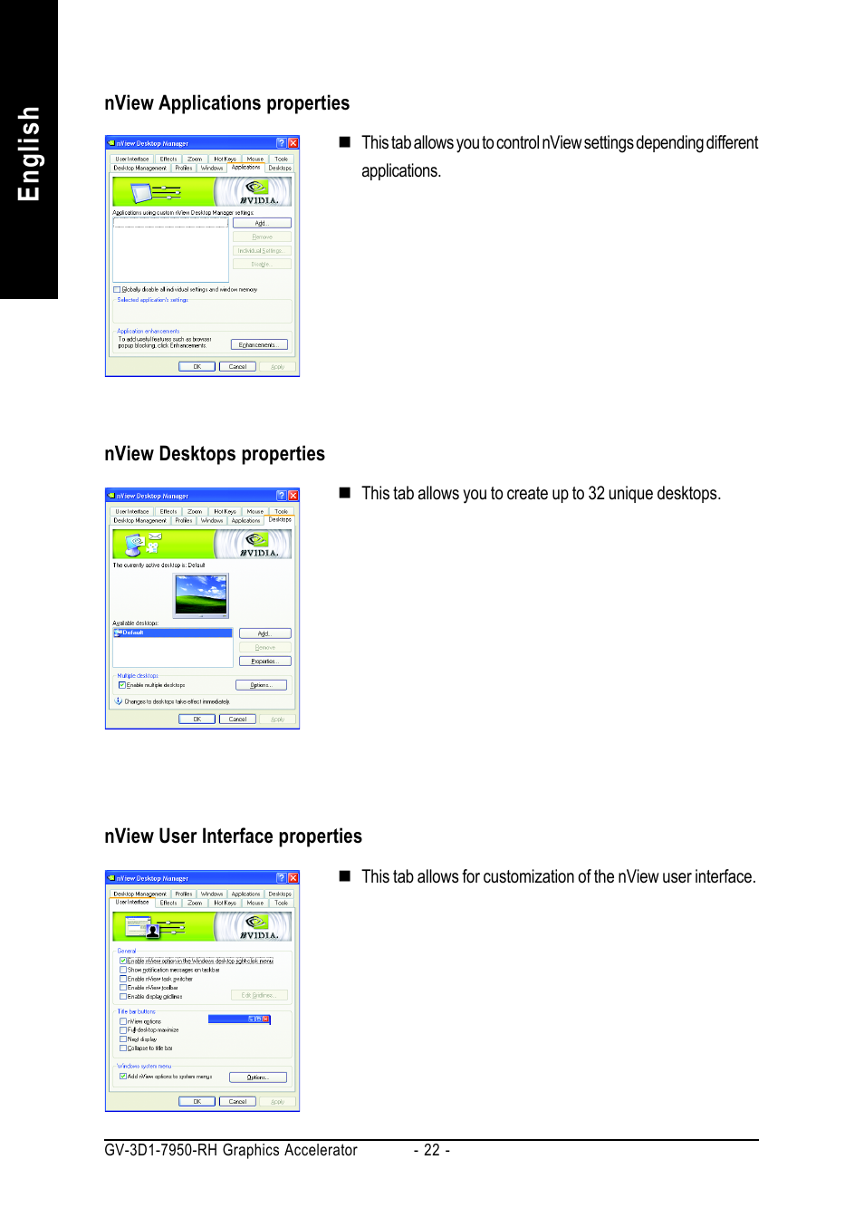 English | GIGABYTE GV-3D1-7950-RH User Manual | Page 22 / 34