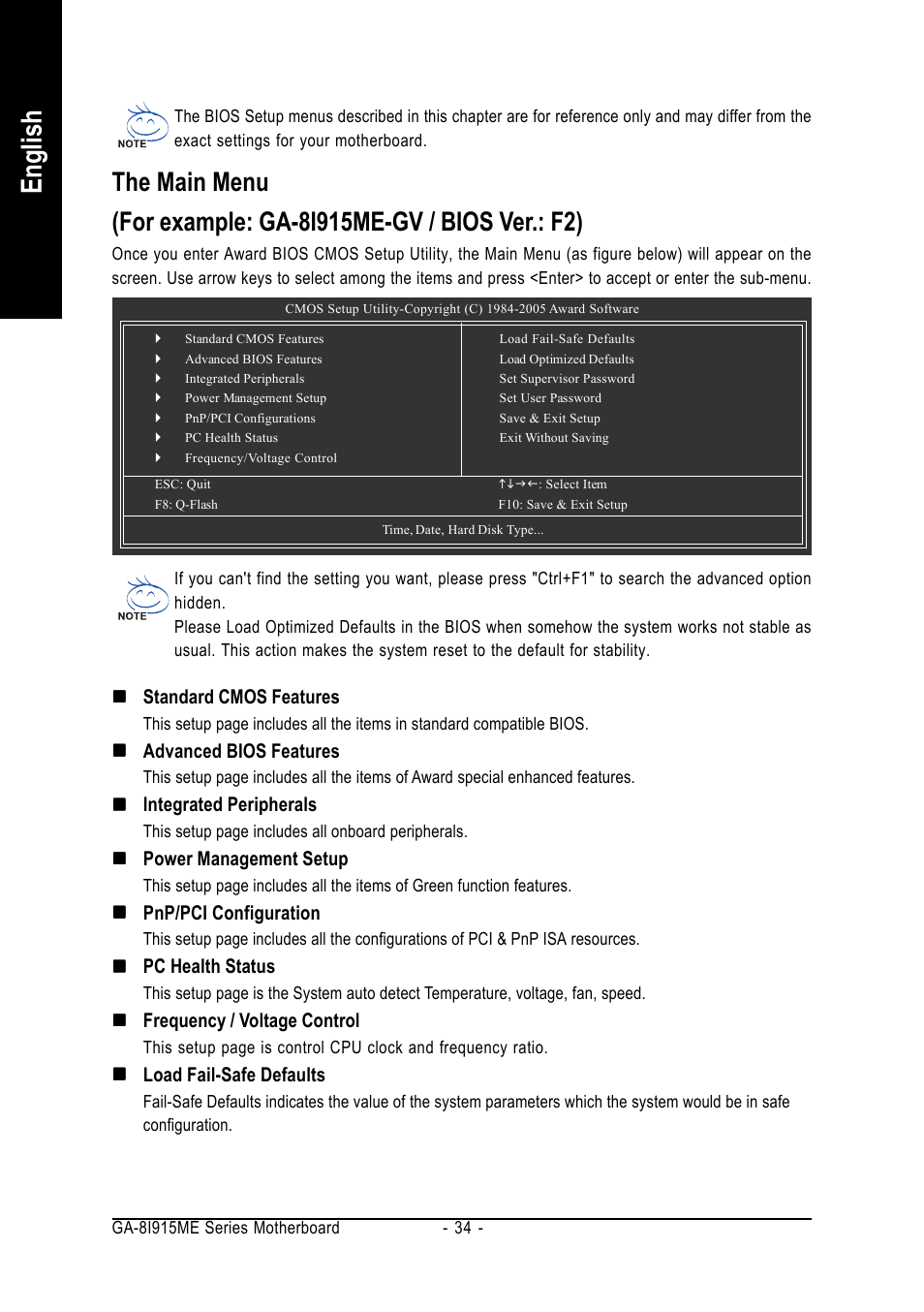 English | GIGABYTE GA-8I915ME Series User Manual | Page 34 / 80