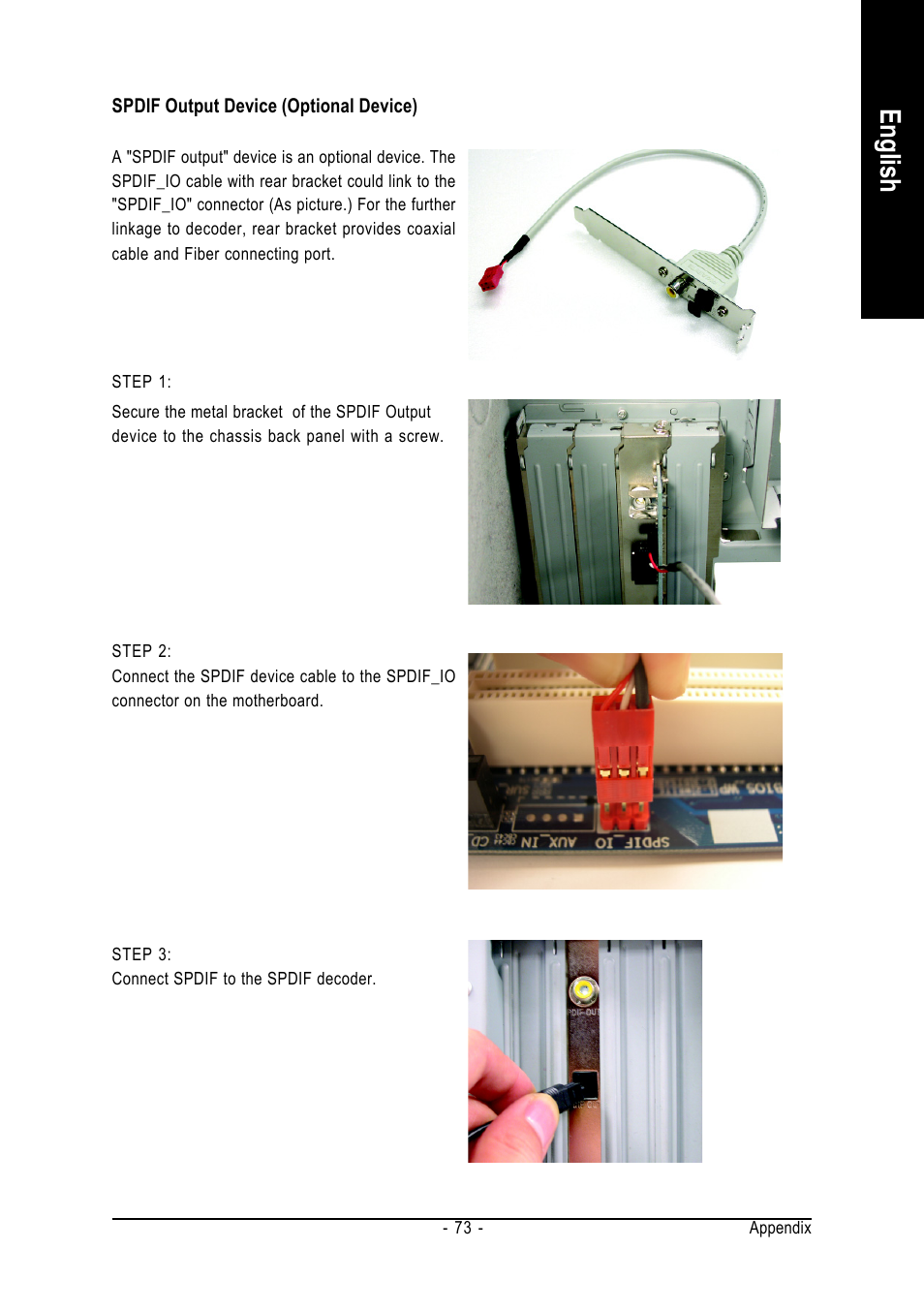 English | GIGABYTE GA-8I915ME Series User Manual | Page 73 / 80