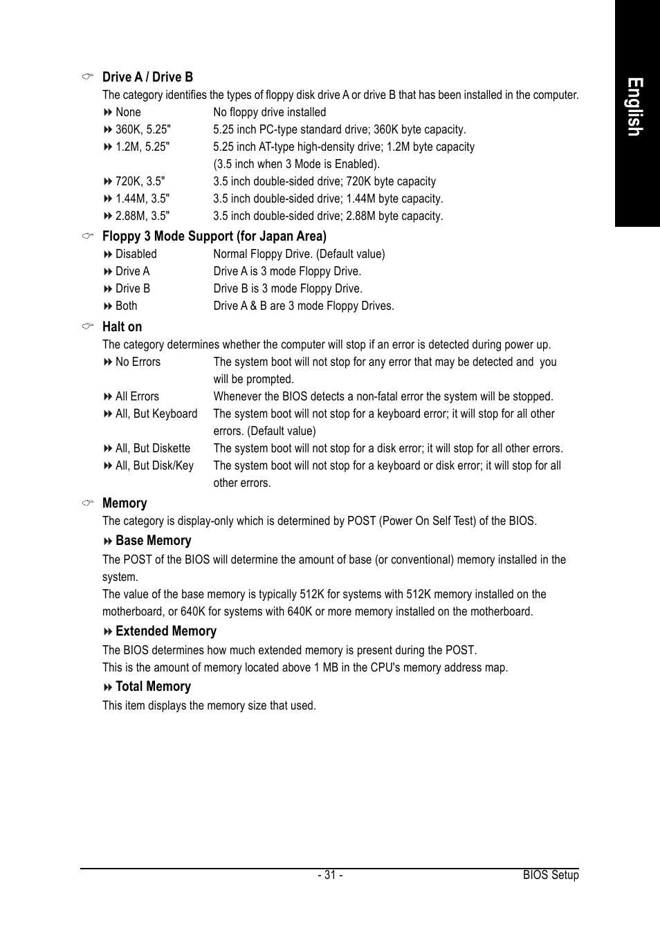 English | GIGABYTE GA-8I925X-G User Manual | Page 31 / 88