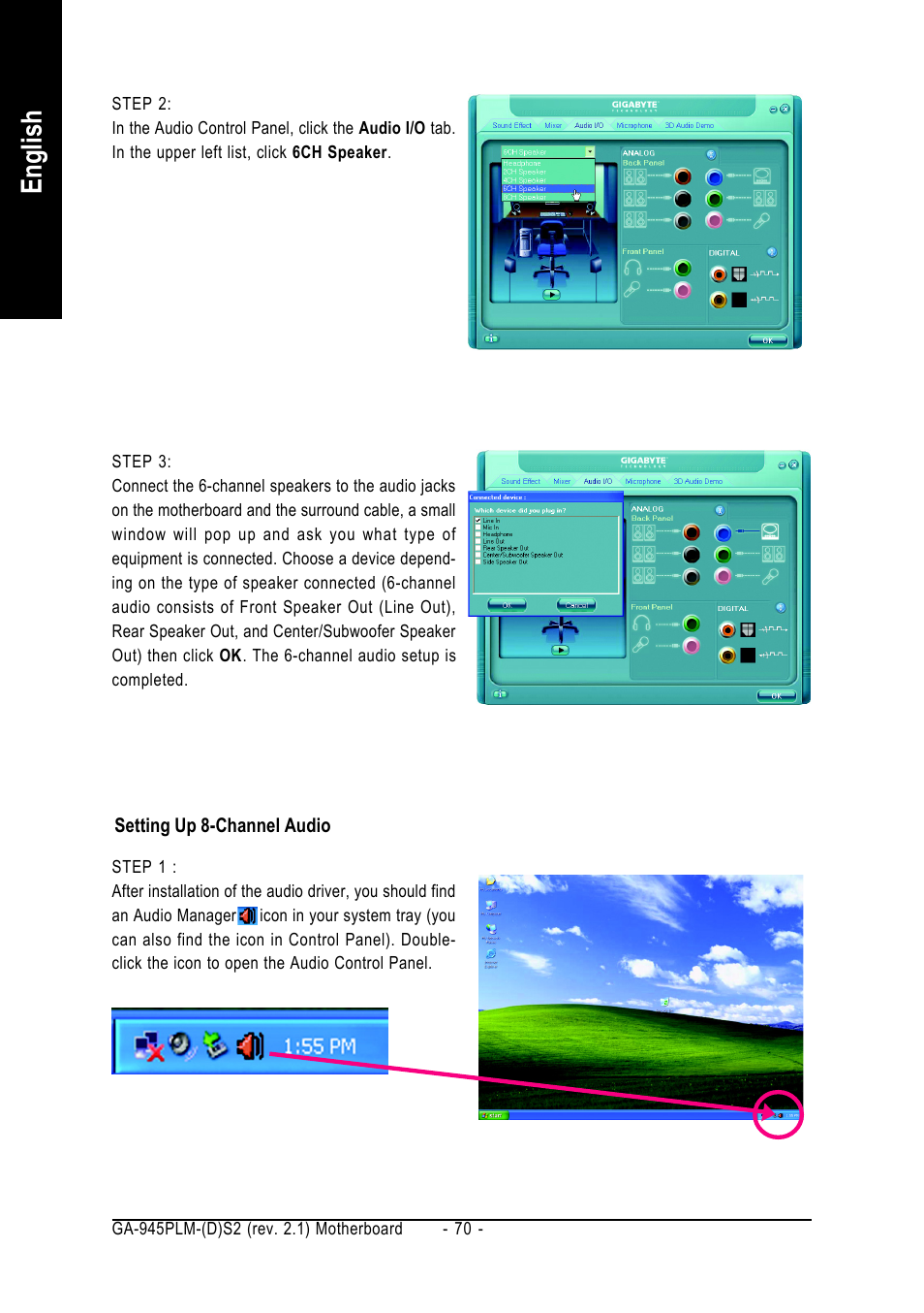 English | GIGABYTE GA-945PLM-(D)S2 User Manual | Page 70 / 80