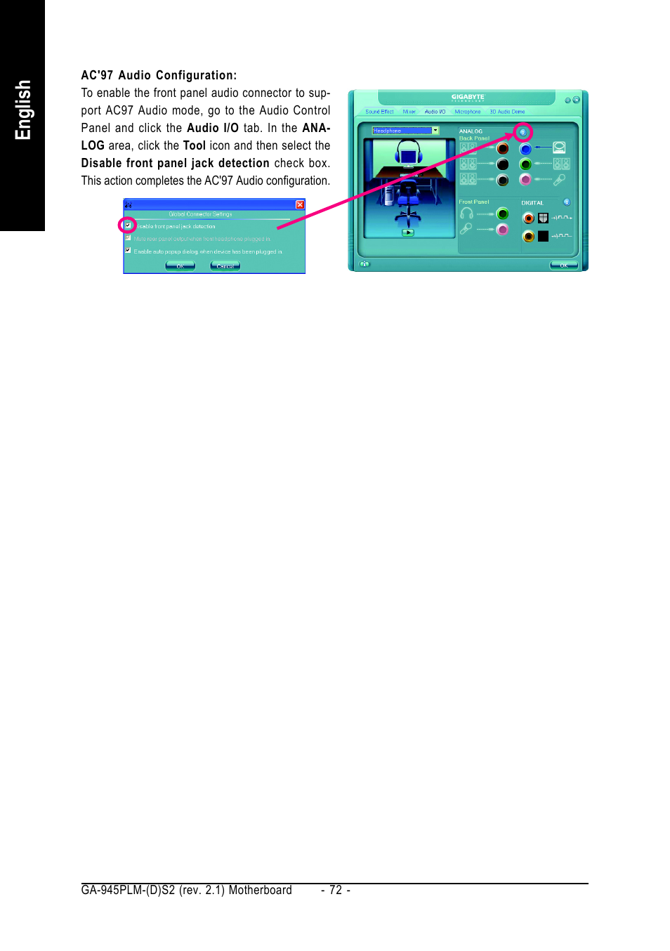 English | GIGABYTE GA-945PLM-(D)S2 User Manual | Page 72 / 80