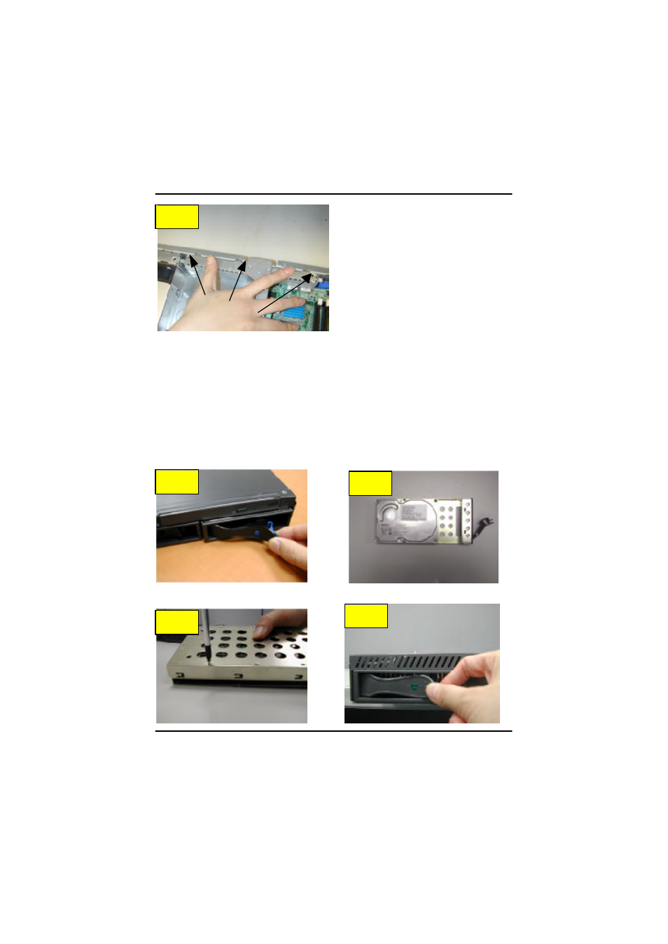 Step 2-6: hard disk drive installation | GIGABYTE Rack Mount Server GS-SR125EDL User Manual | Page 14 / 53