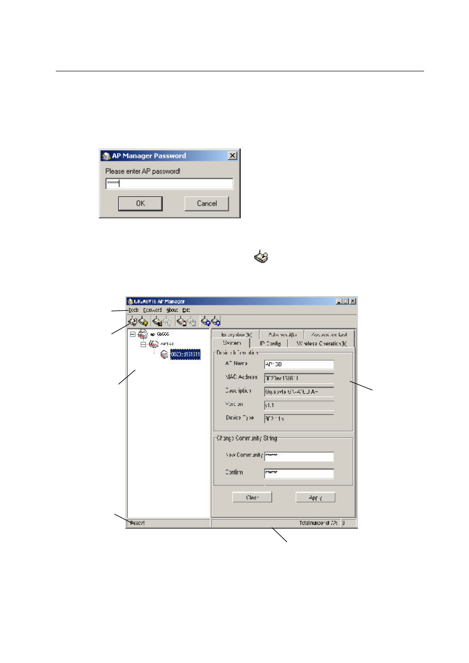 Using the access point manager | GIGABYTE GN-A16B User Manual | Page 15 / 64