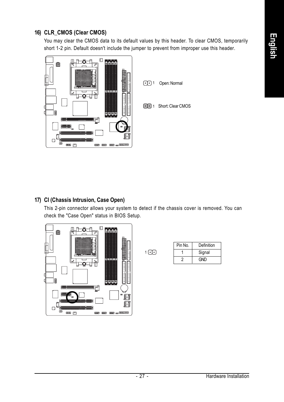 English | GIGABYTE GA-K8N51GMF-9-RH User Manual | Page 27 / 88