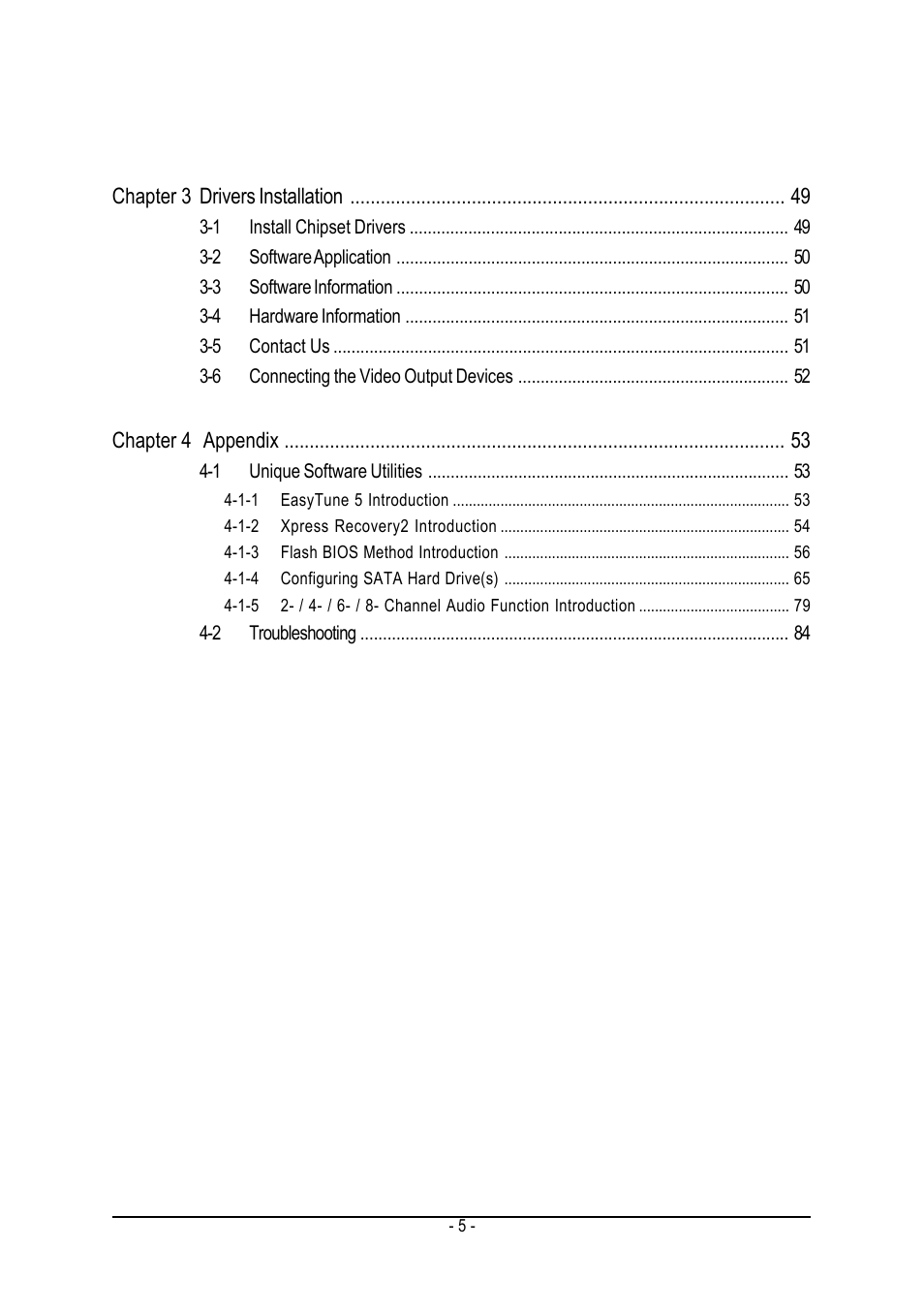 GIGABYTE GA-K8N51PVMT-9-RH User Manual | Page 5 / 88