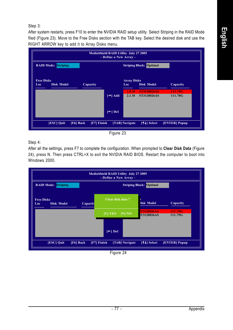 English, Appendix - 77 | GIGABYTE GA-K8N51PVMT-9-RH User Manual | Page 77 / 88