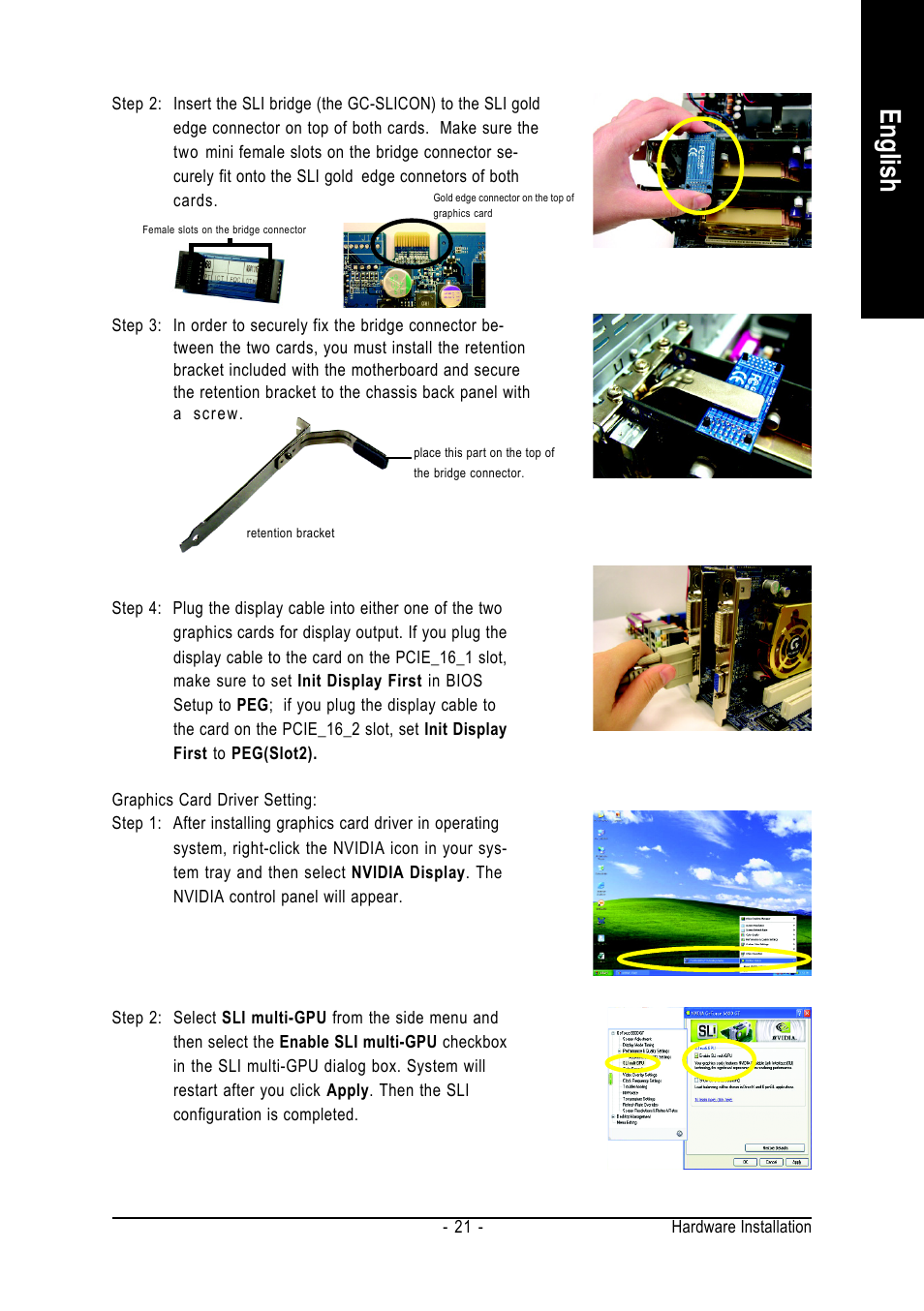 English | GIGABYTE GA-K8N-SLI User Manual | Page 21 / 88