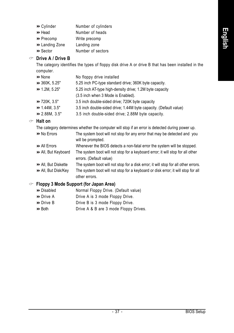 English | GIGABYTE GA-K8N-SLI User Manual | Page 37 / 88