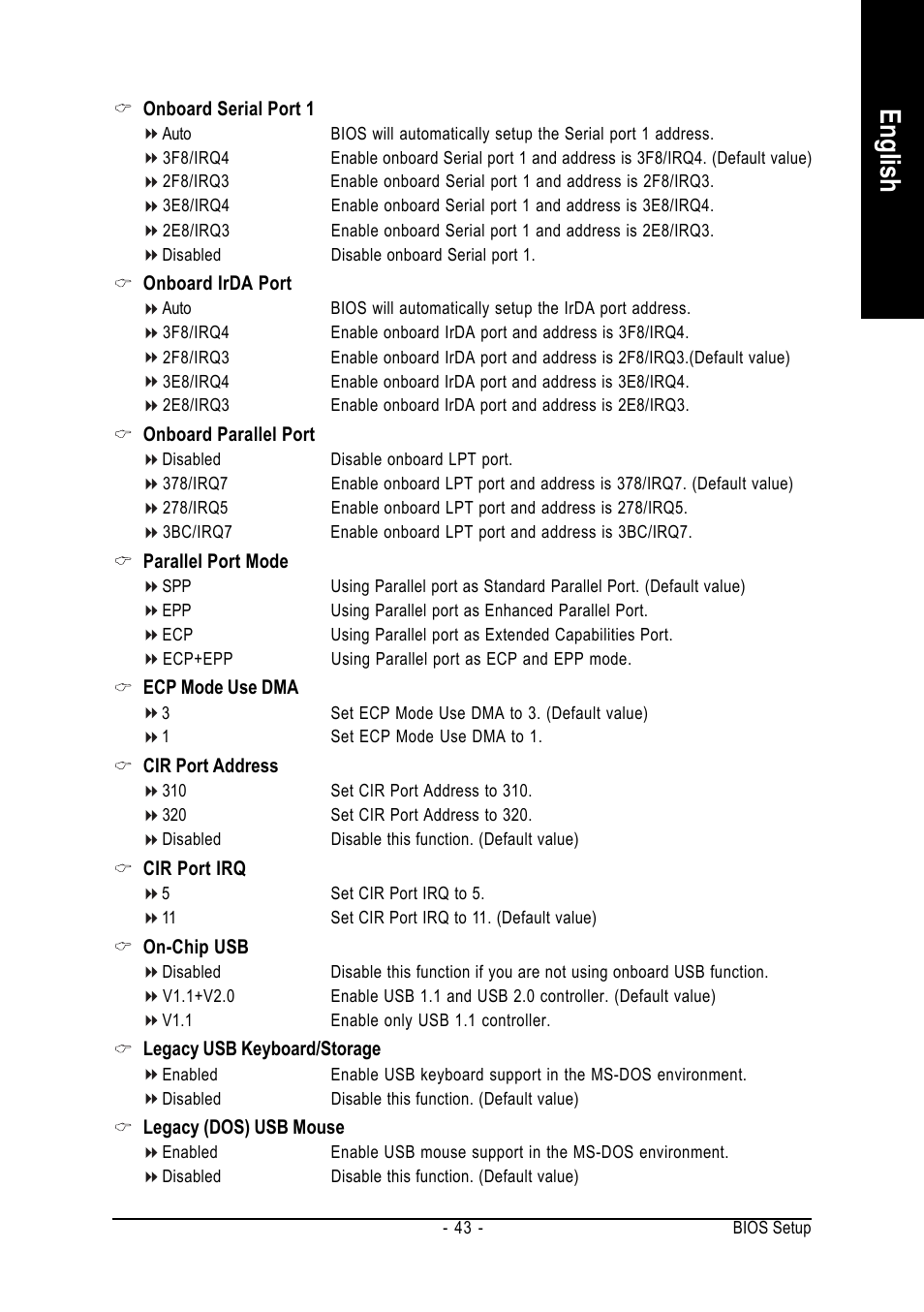 English | GIGABYTE GA-K8N-SLI User Manual | Page 43 / 88