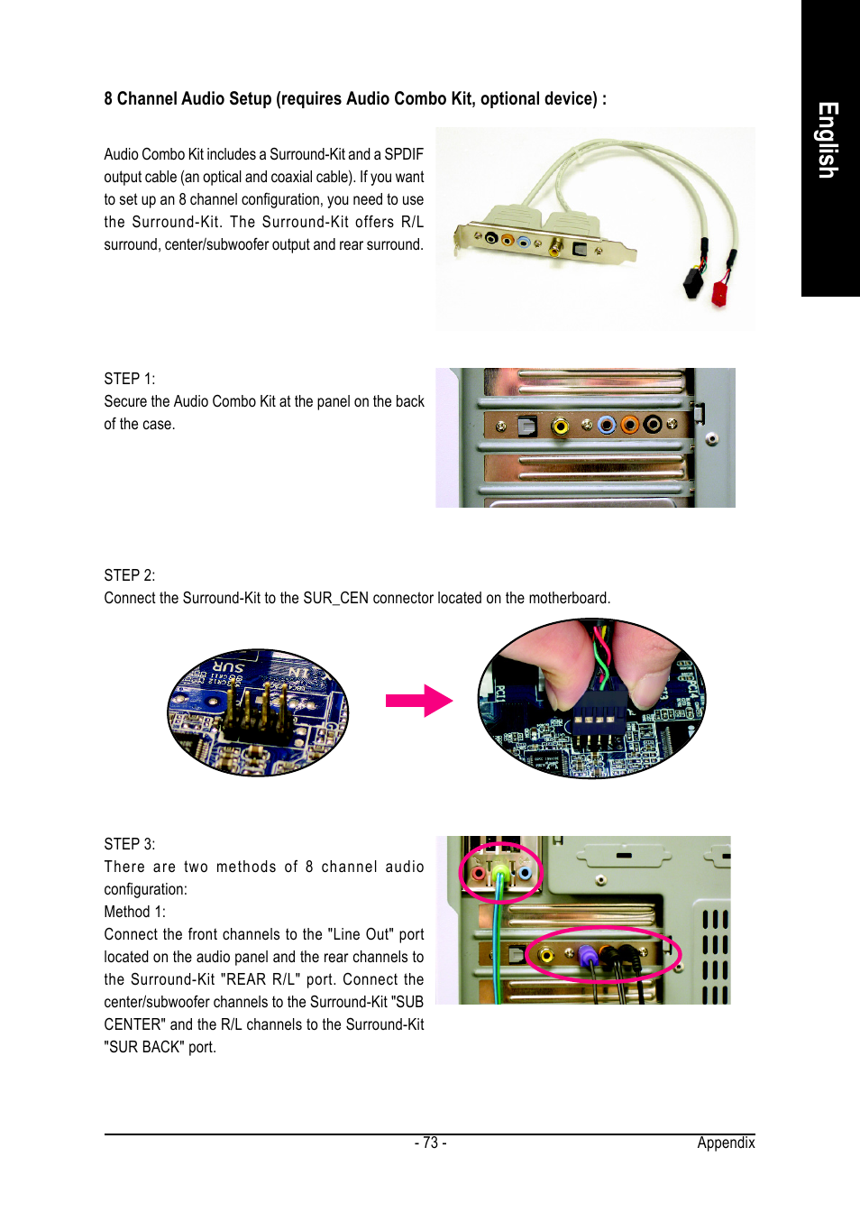 English | GIGABYTE AMD Socket 939 Processor Motherboard GA-K8NMF-9 User Manual | Page 73 / 80