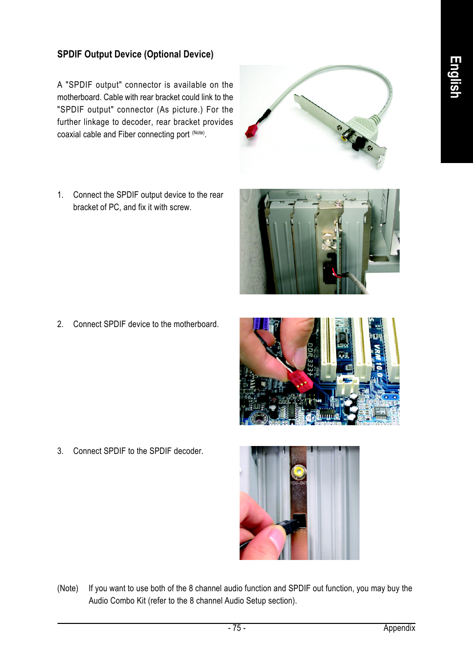 English | GIGABYTE AMD Socket 939 Processor Motherboard GA-K8NMF-9 User Manual | Page 75 / 80