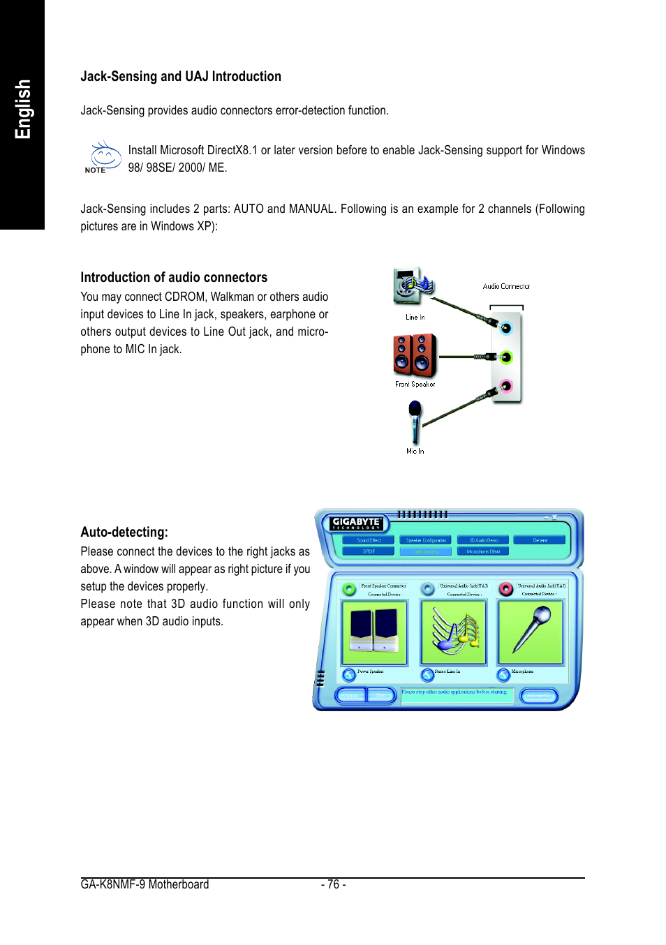 English | GIGABYTE AMD Socket 939 Processor Motherboard GA-K8NMF-9 User Manual | Page 76 / 80