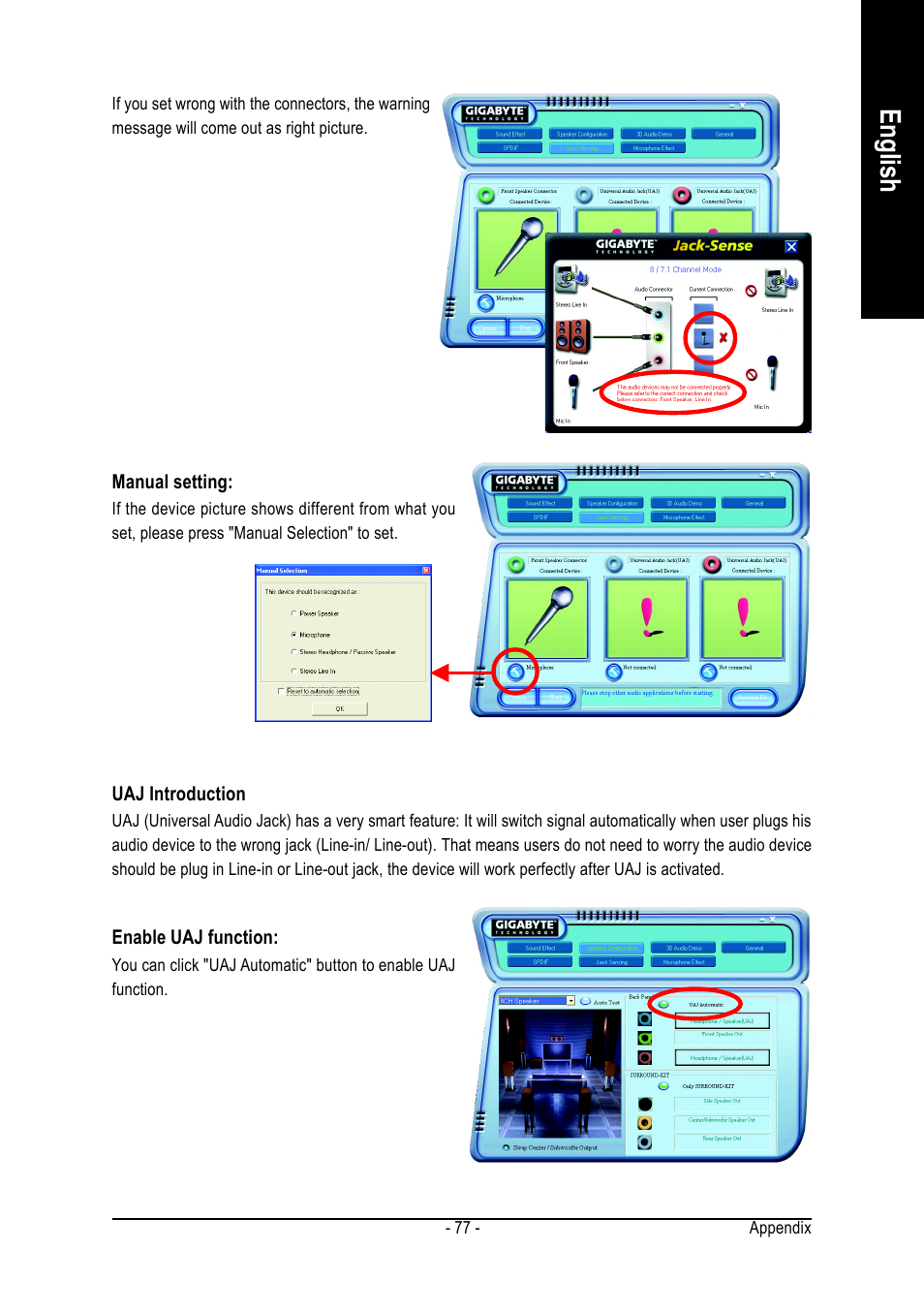 English | GIGABYTE AMD Socket 939 Processor Motherboard GA-K8NMF-9 User Manual | Page 77 / 80