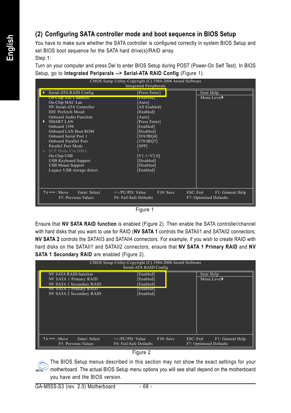 English | GIGABYTE AMD Socket AM2 Processor Motherboard GA-M55S-S3 User Manual | Page 68 / 88
