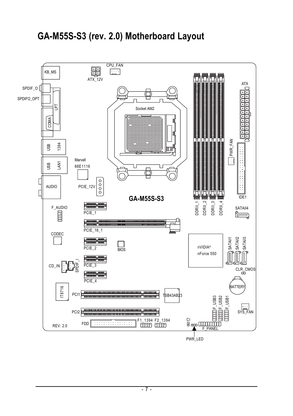 Ga-m55s-s3 | GIGABYTE AMD Socket AM2 Processor Motherboard GA-M55S-S3 User Manual | Page 7 / 88