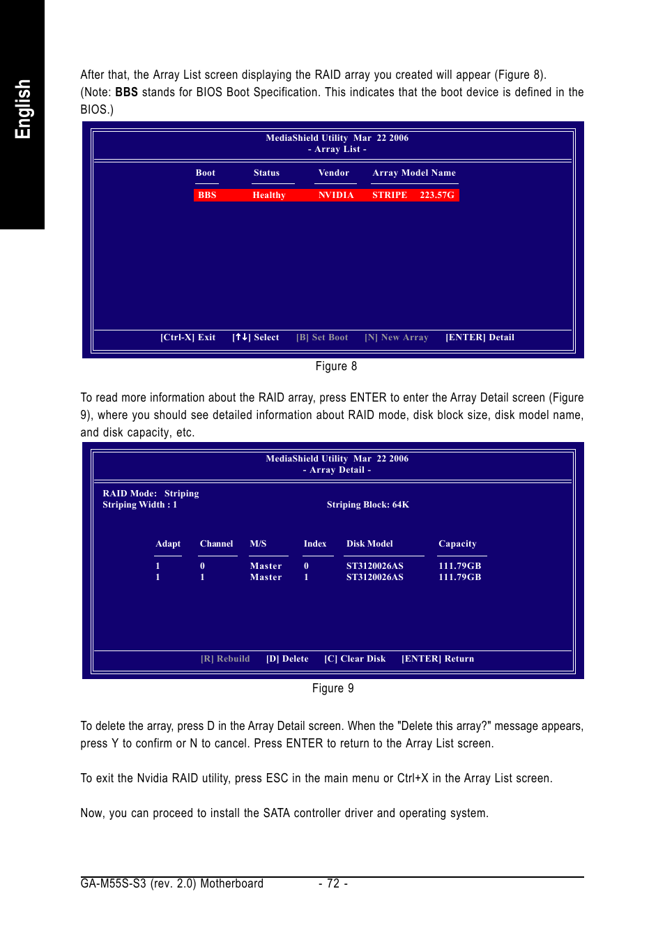 English | GIGABYTE AMD Socket AM2 Processor Motherboard GA-M55S-S3 User Manual | Page 72 / 88