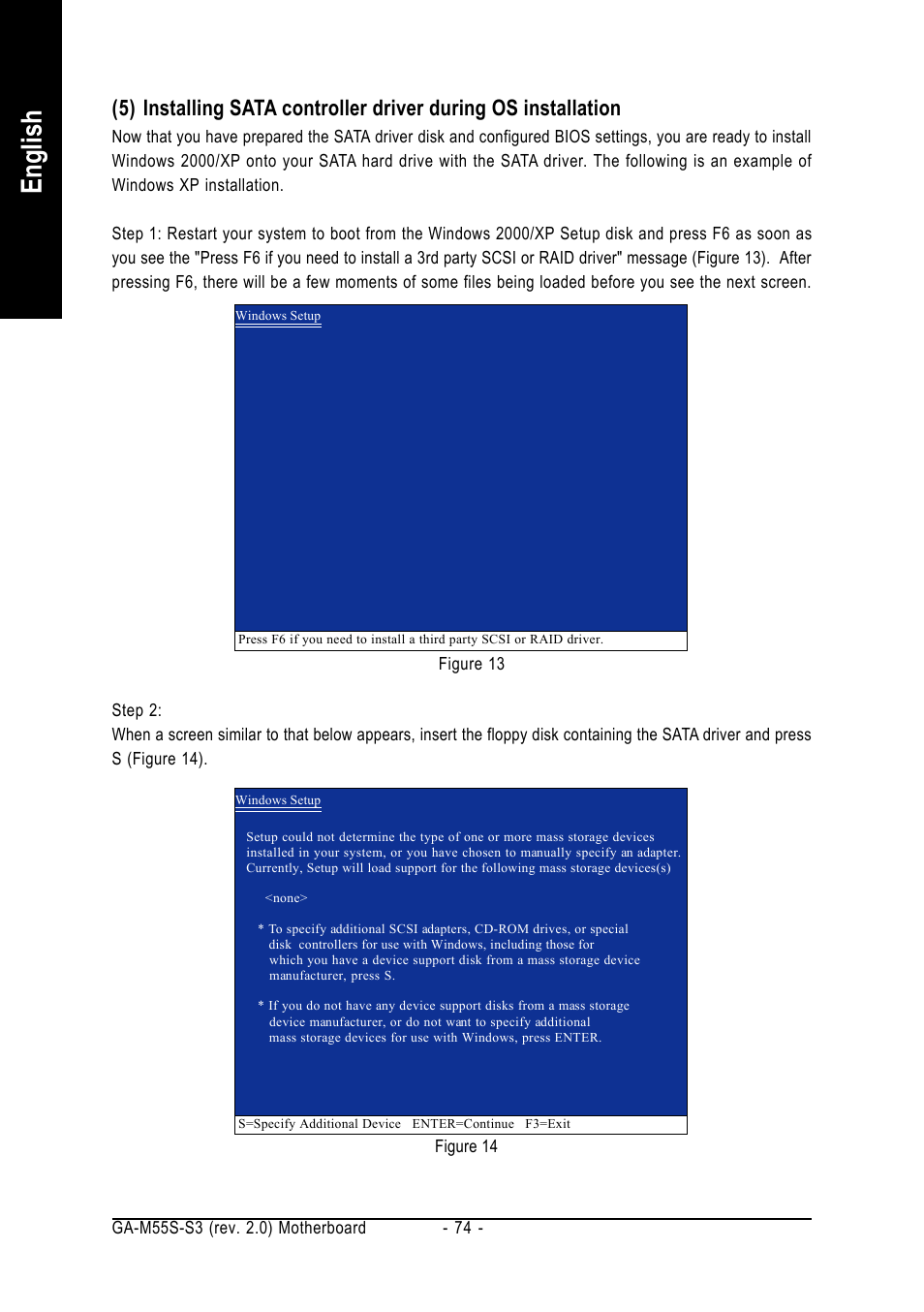 English | GIGABYTE AMD Socket AM2 Processor Motherboard GA-M55S-S3 User Manual | Page 74 / 88