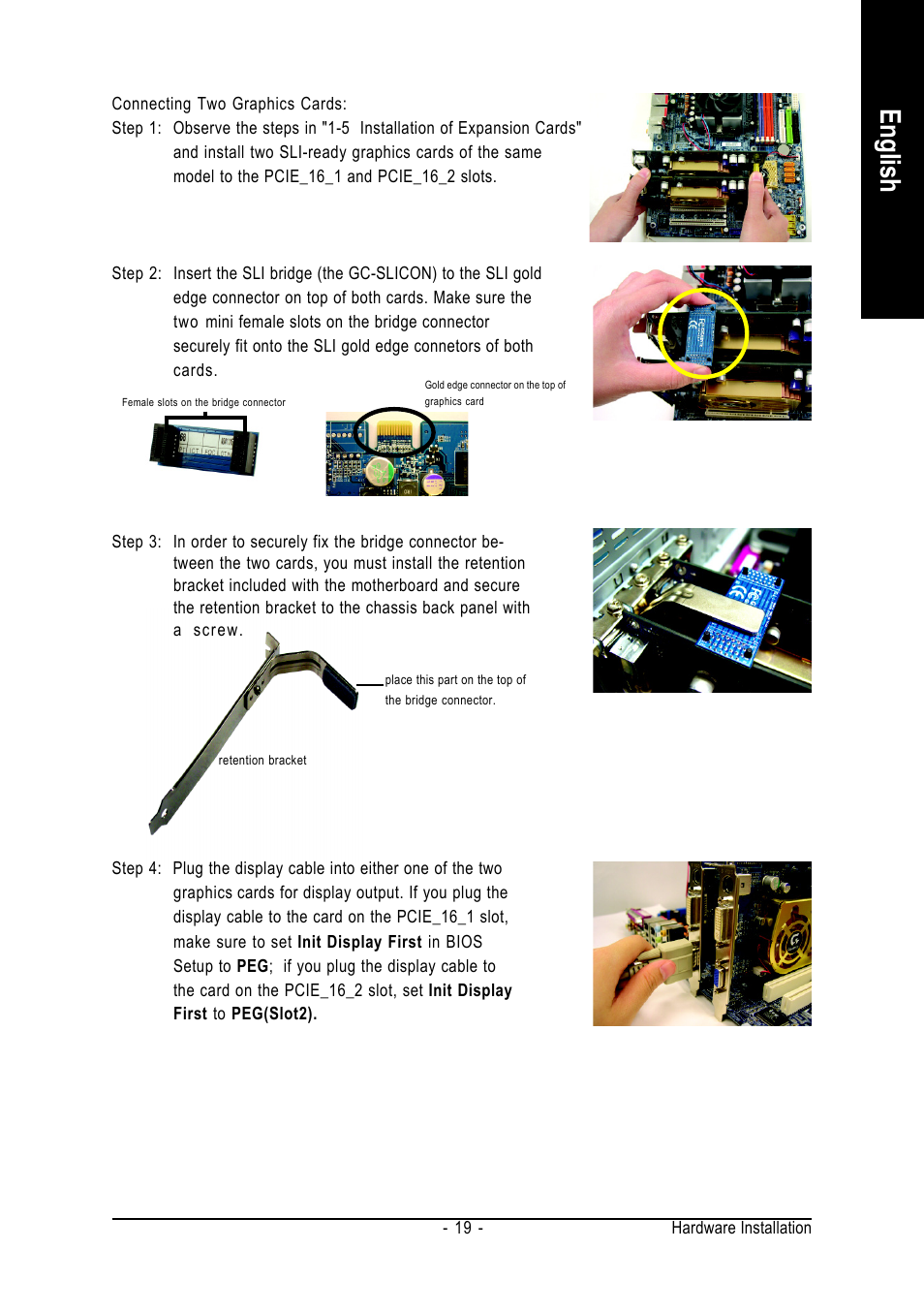 English | GIGABYTE AMD Socket AM2 Processor Motherboard GA-M55SLI-S4 User Manual | Page 19 / 96