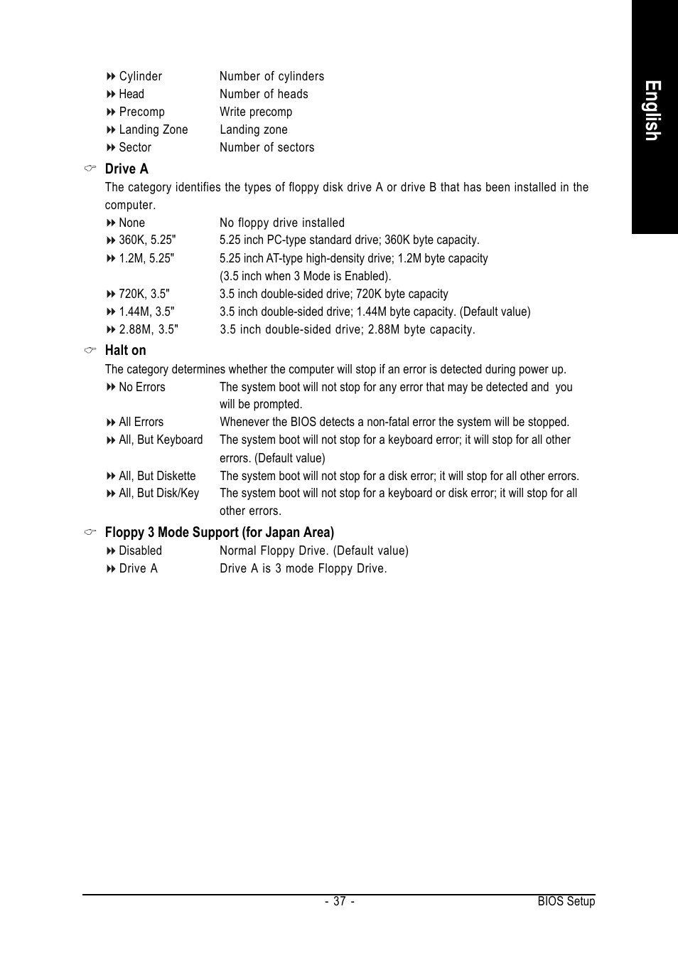 English | GIGABYTE AMD Socket AM2 Processor Motherboard GA-M55SLI-S4 User Manual | Page 37 / 96