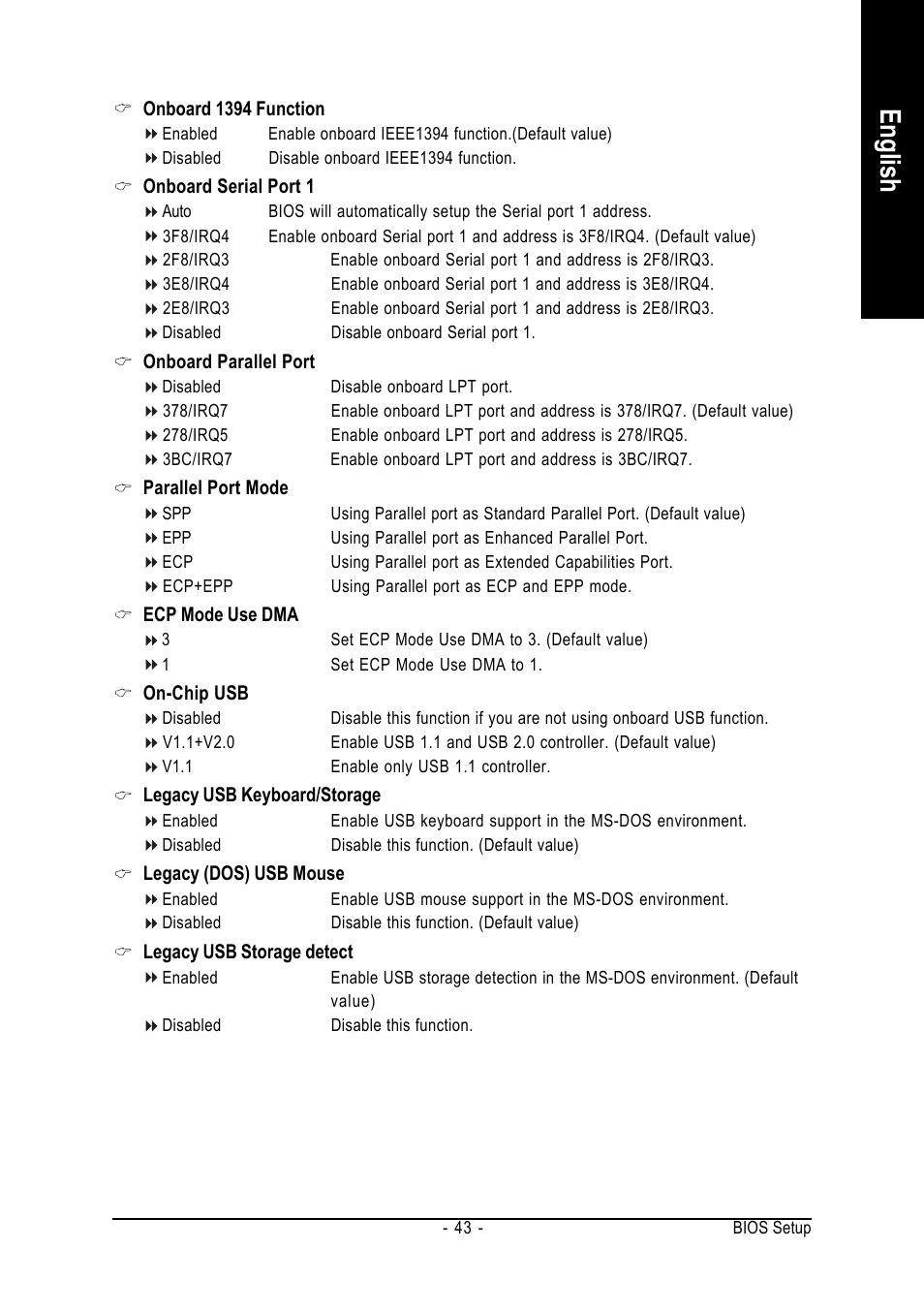 English | GIGABYTE AMD Socket AM2 Processor Motherboard GA-M55SLI-S4 User Manual | Page 43 / 96