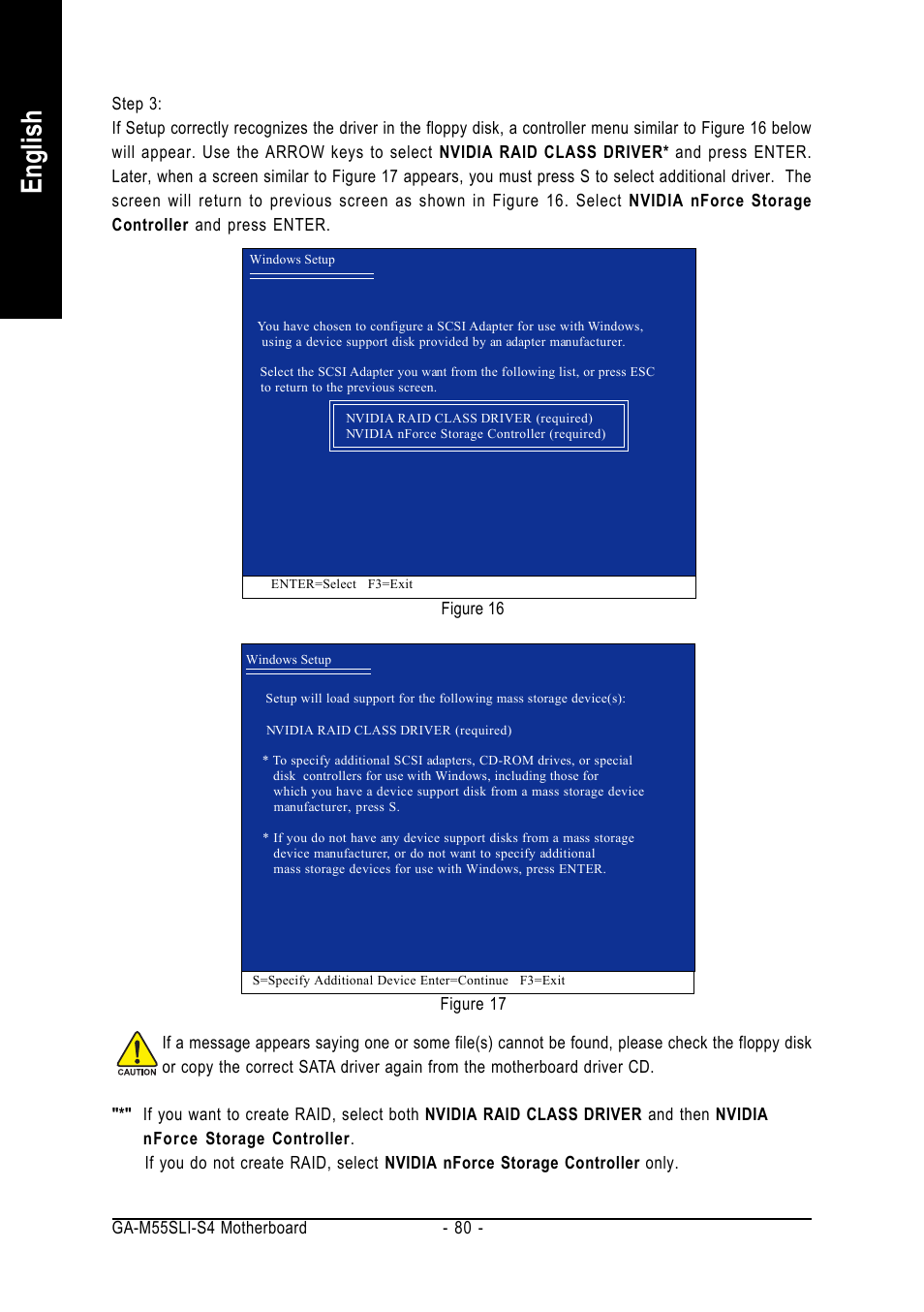 English | GIGABYTE AMD Socket AM2 Processor Motherboard GA-M55SLI-S4 User Manual | Page 80 / 96