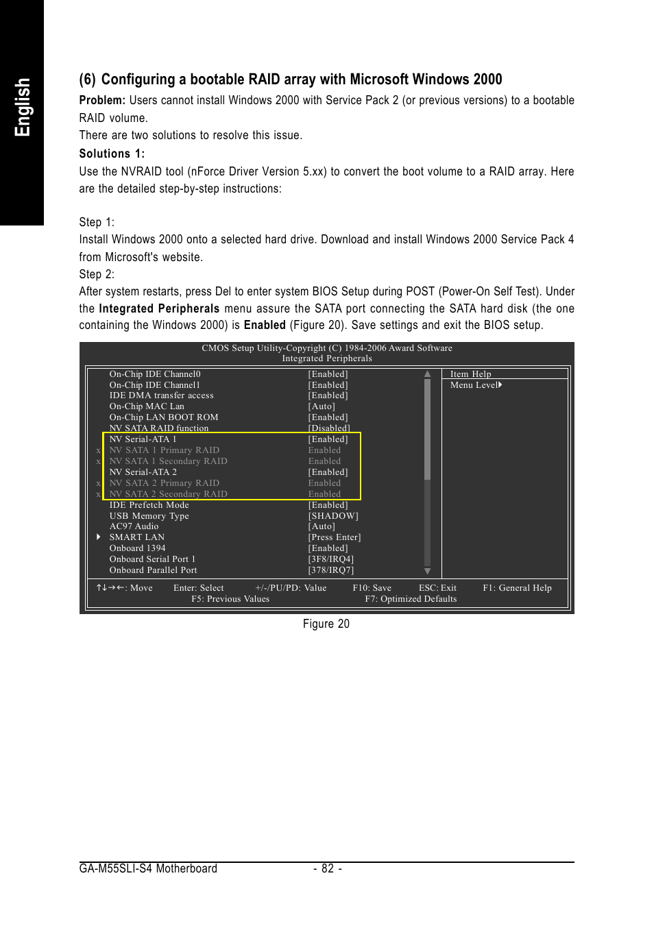 English | GIGABYTE AMD Socket AM2 Processor Motherboard GA-M55SLI-S4 User Manual | Page 82 / 96