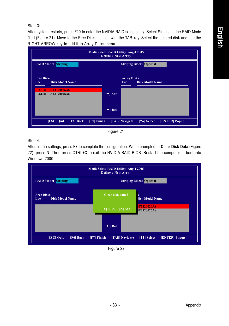 English, Appendix - 83 | GIGABYTE AMD Socket AM2 Processor Motherboard GA-M55SLI-S4 User Manual | Page 83 / 96