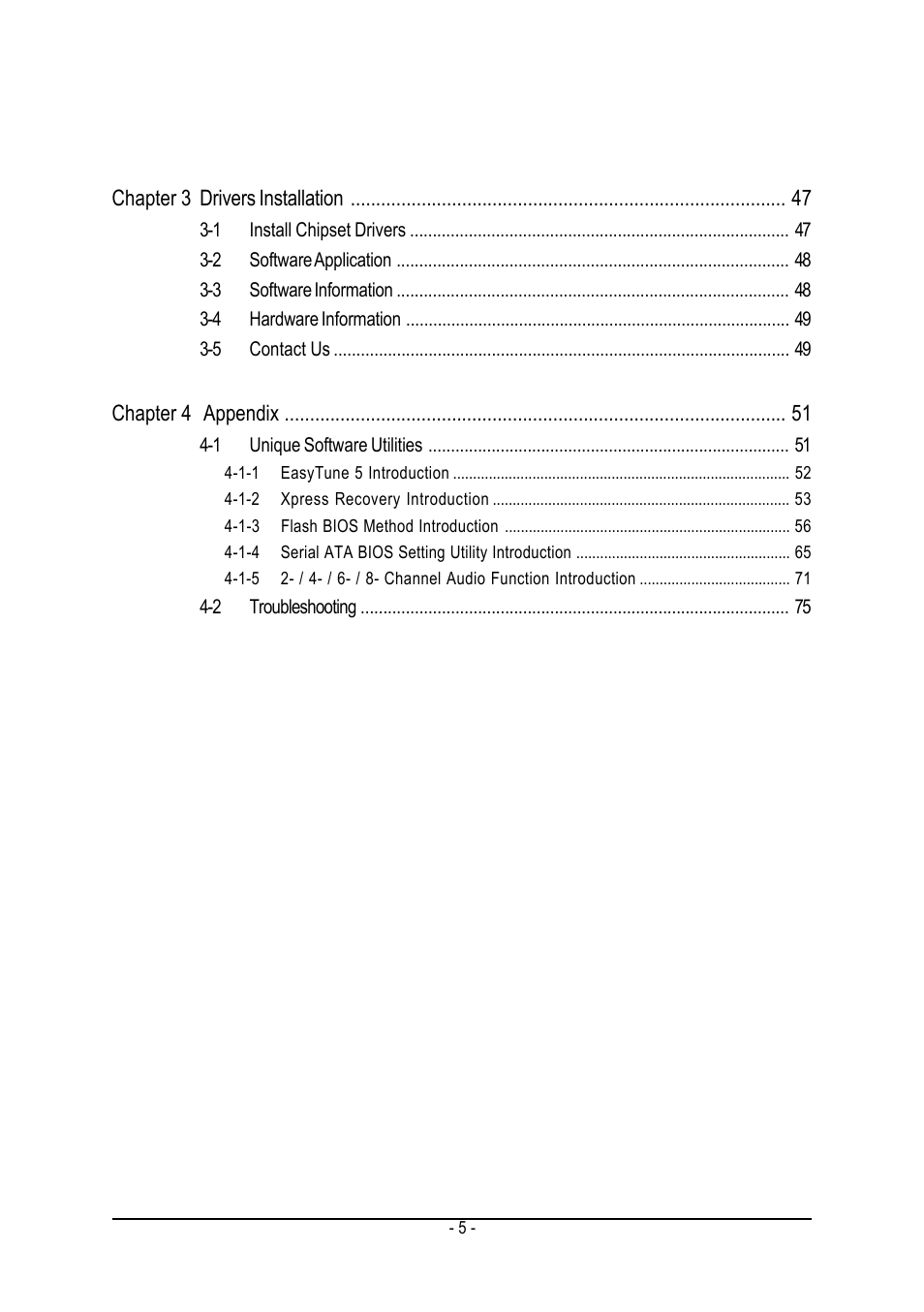 GIGABYTE AMD Socket 754 Processor Motherboard GA-K8NE User Manual | Page 5 / 80
