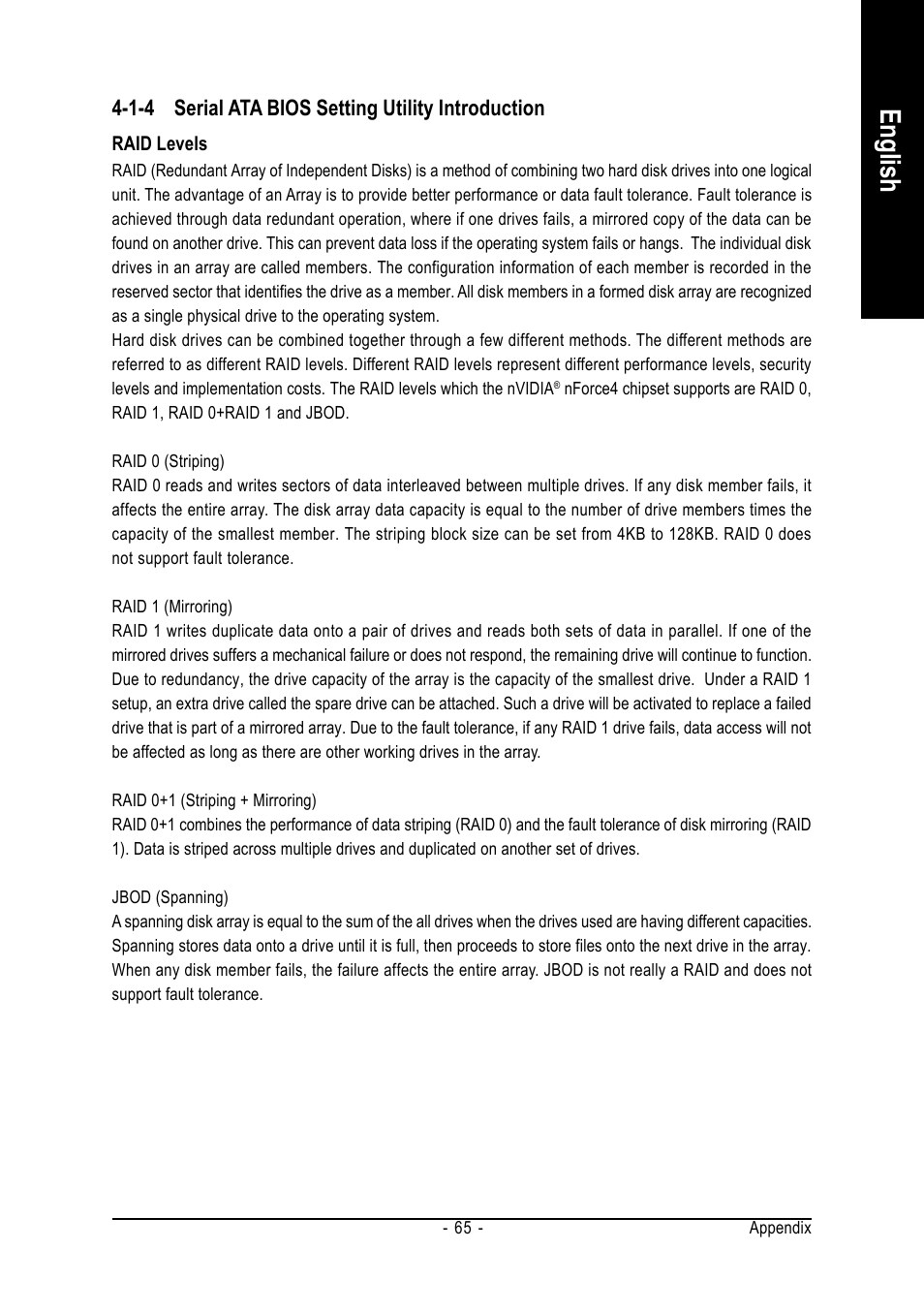 English | GIGABYTE AMD Socket 754 Processor Motherboard GA-K8NE User Manual | Page 65 / 80