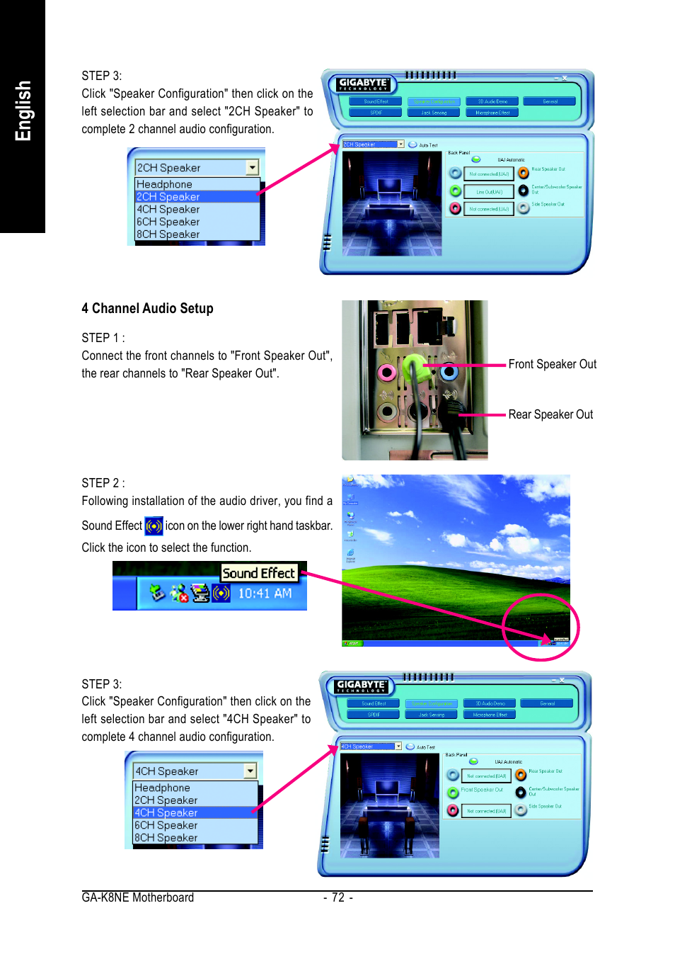 English | GIGABYTE AMD Socket 754 Processor Motherboard GA-K8NE User Manual | Page 72 / 80